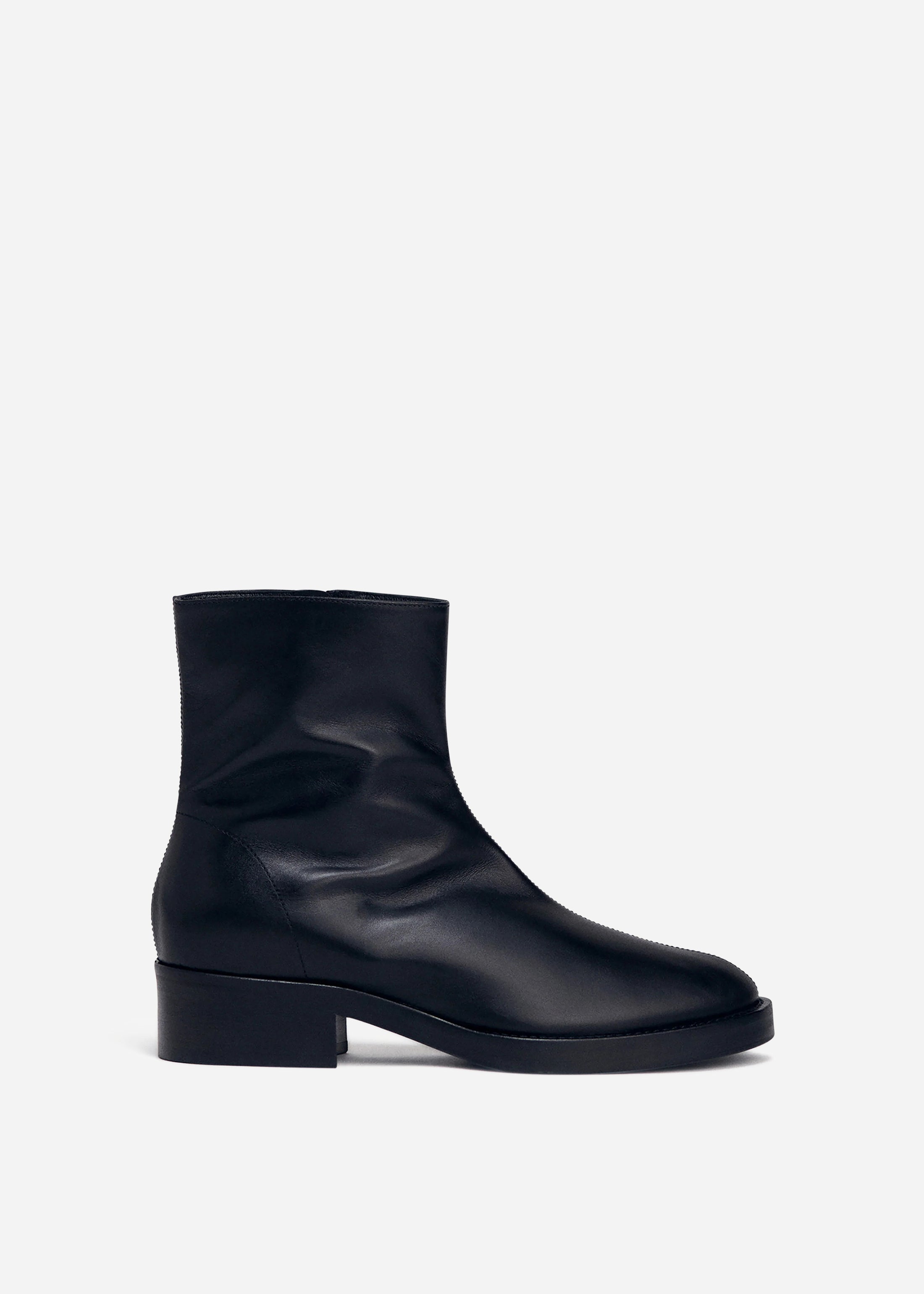 Front Seam Bootie in Black