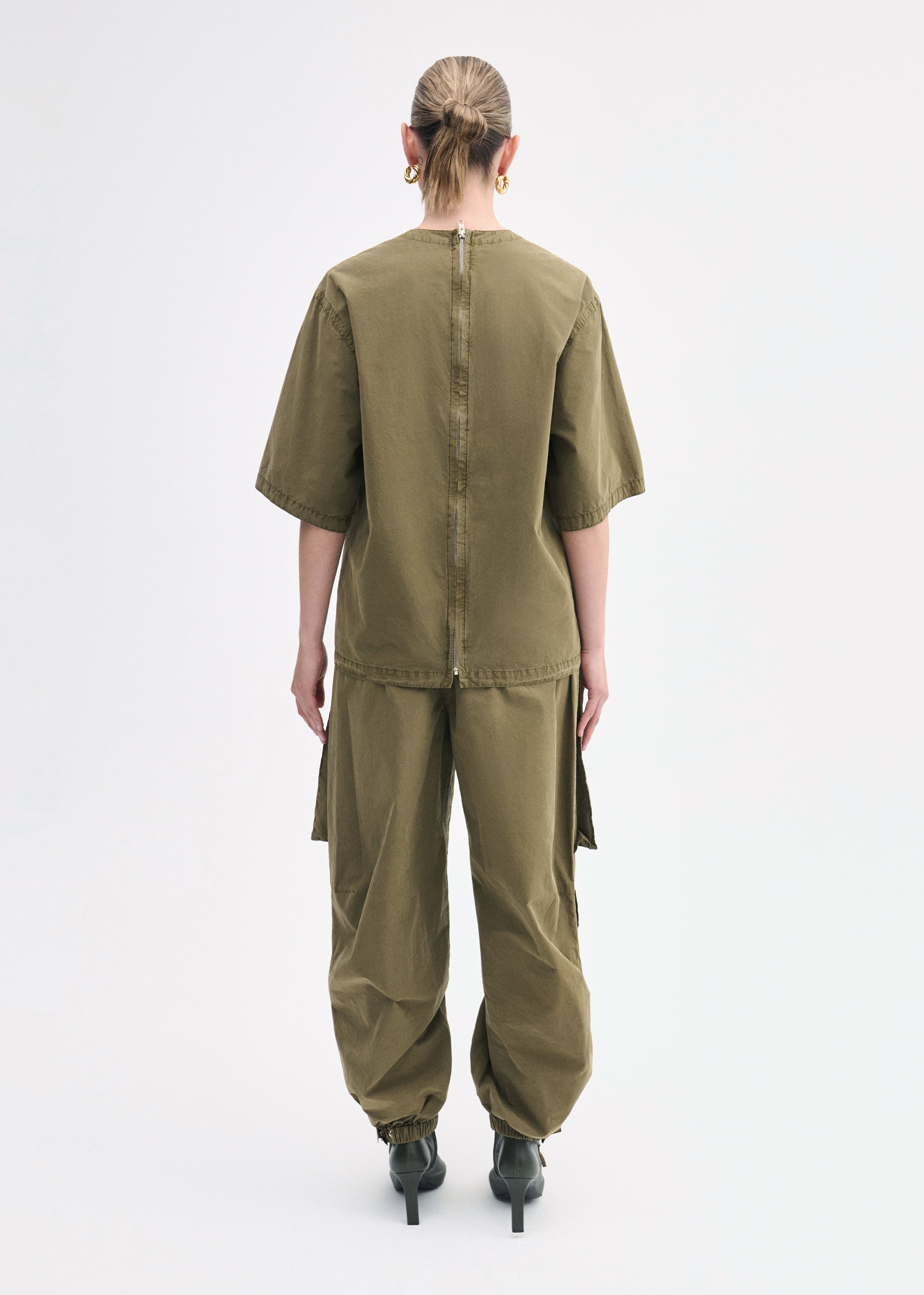 Utility Pant in Cotton Twill - Olive