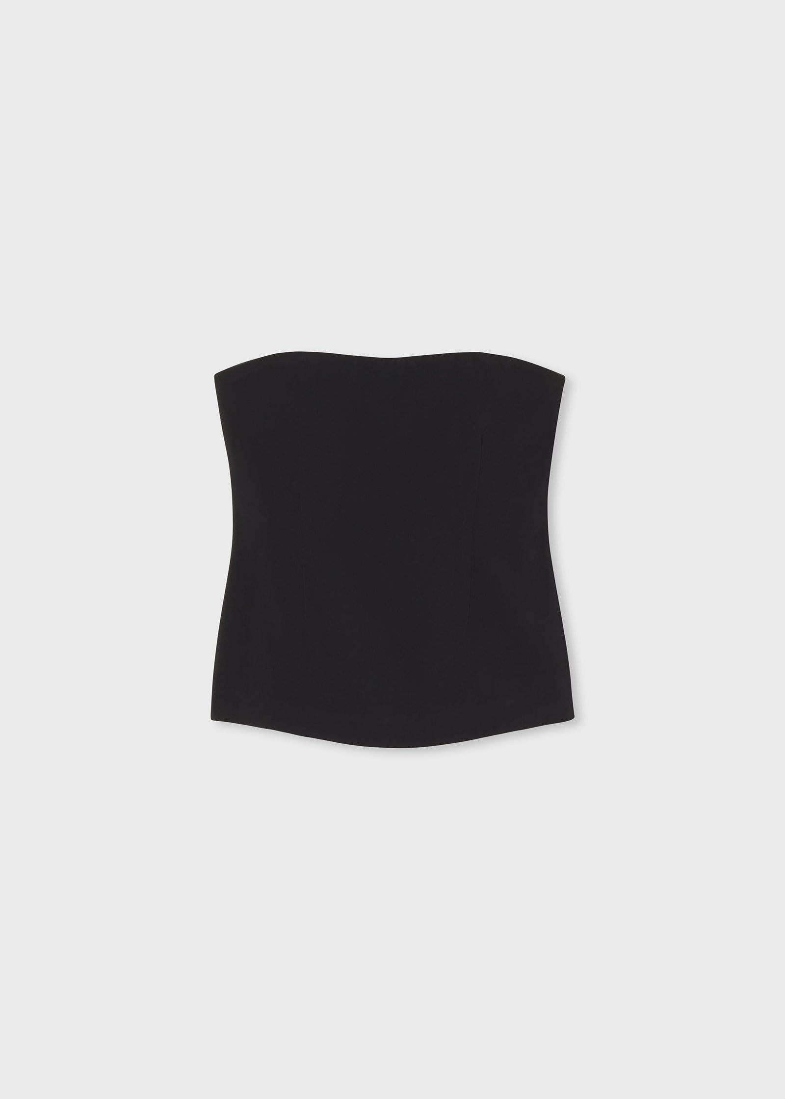 Bustier Top in Stretch Viscose - Black