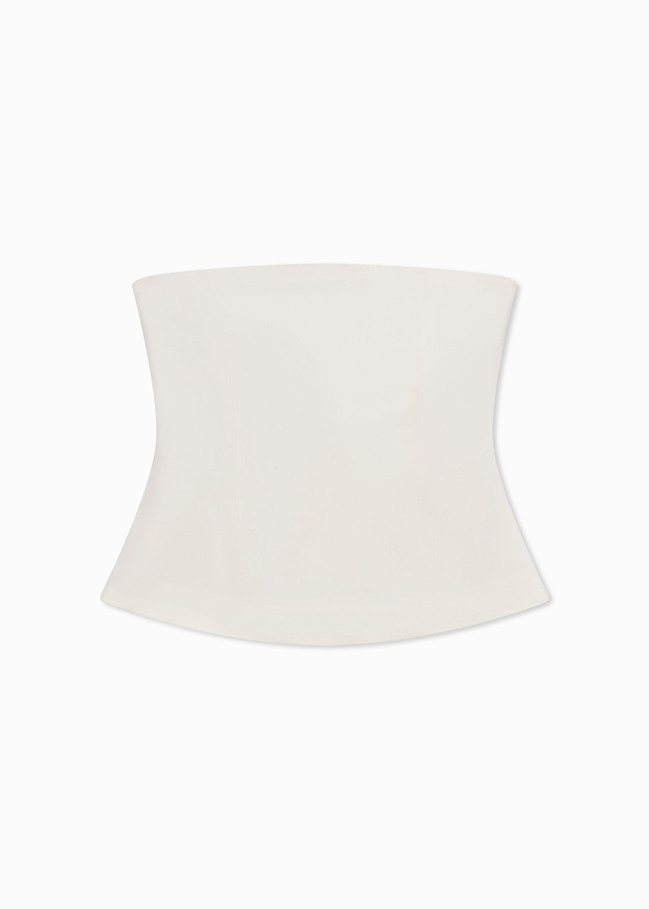 Bustier Top in Stretch Viscose - Ivory