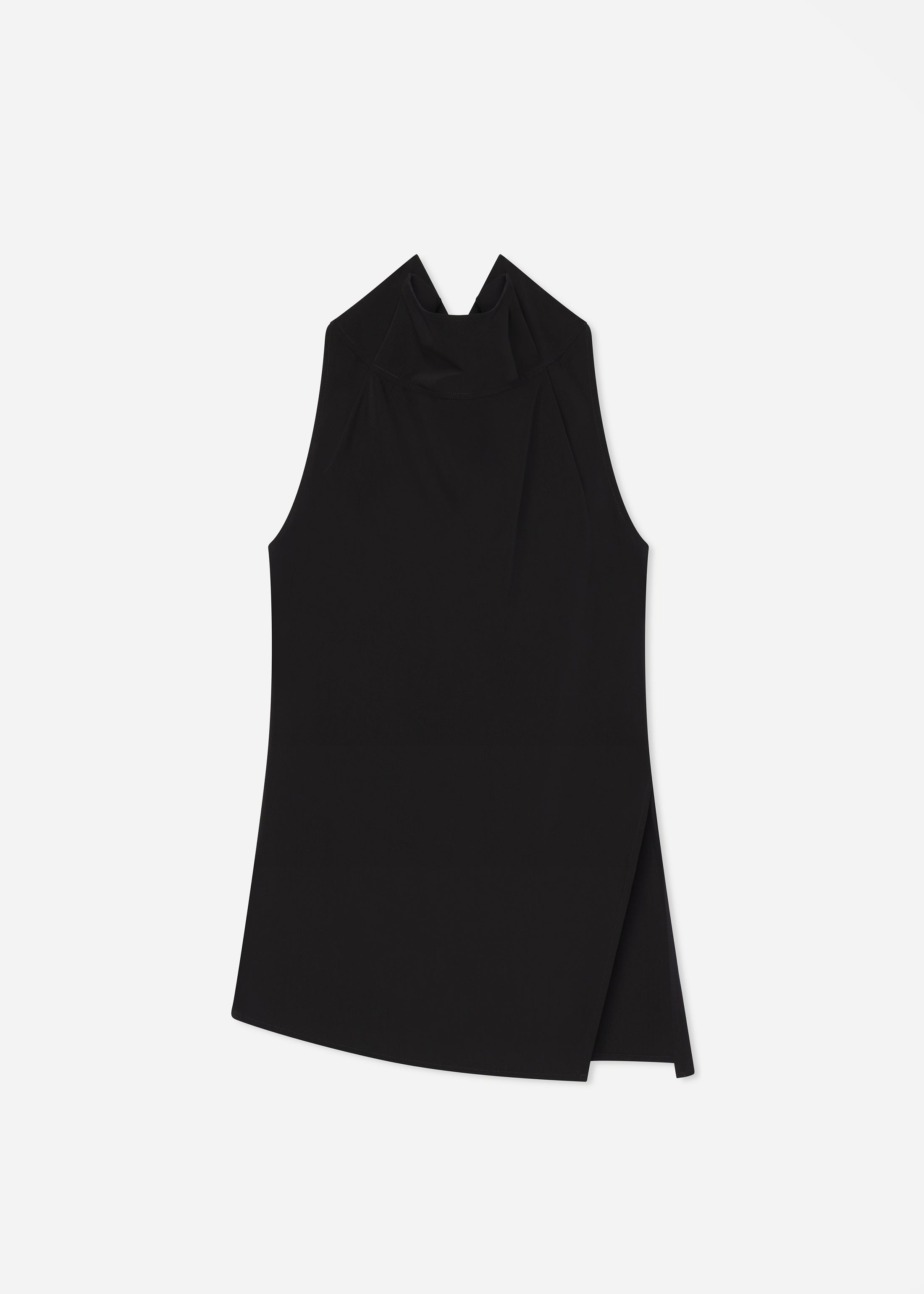 Sleeveless Cowl Neck Top - Black