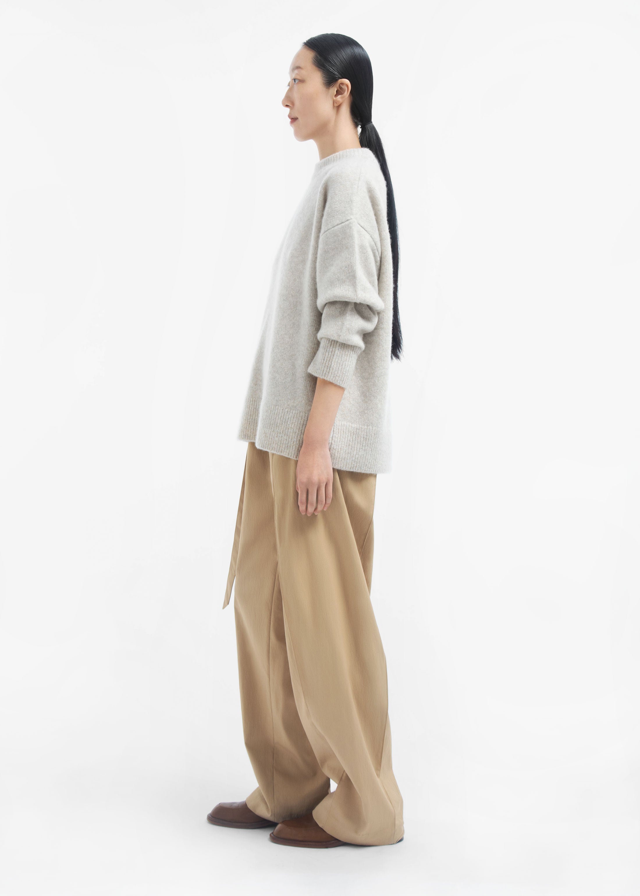 Boyfriend Sweater in Cashmere - Arctic