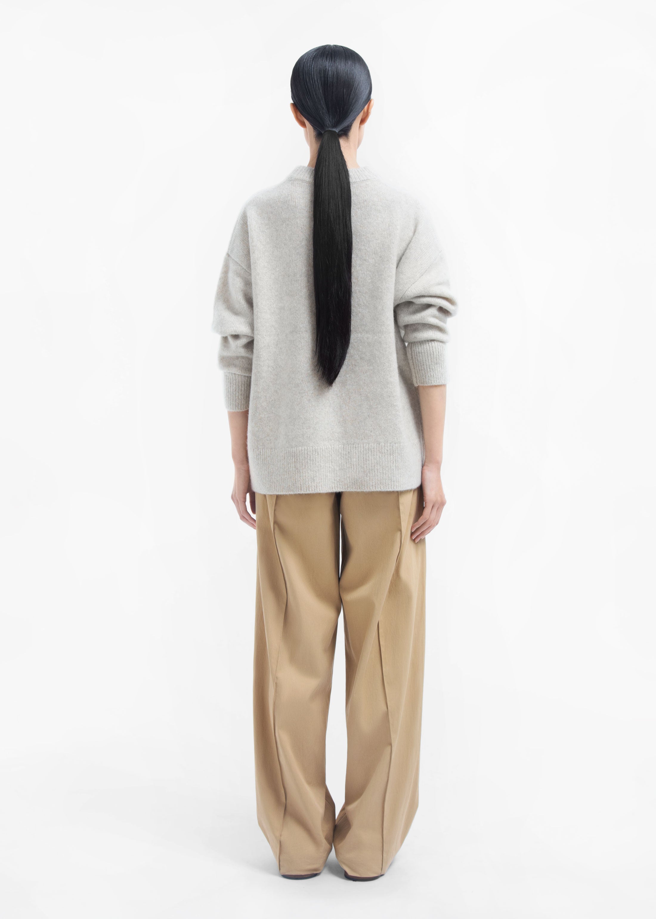 Boyfriend Sweater in Cashmere - Arctic