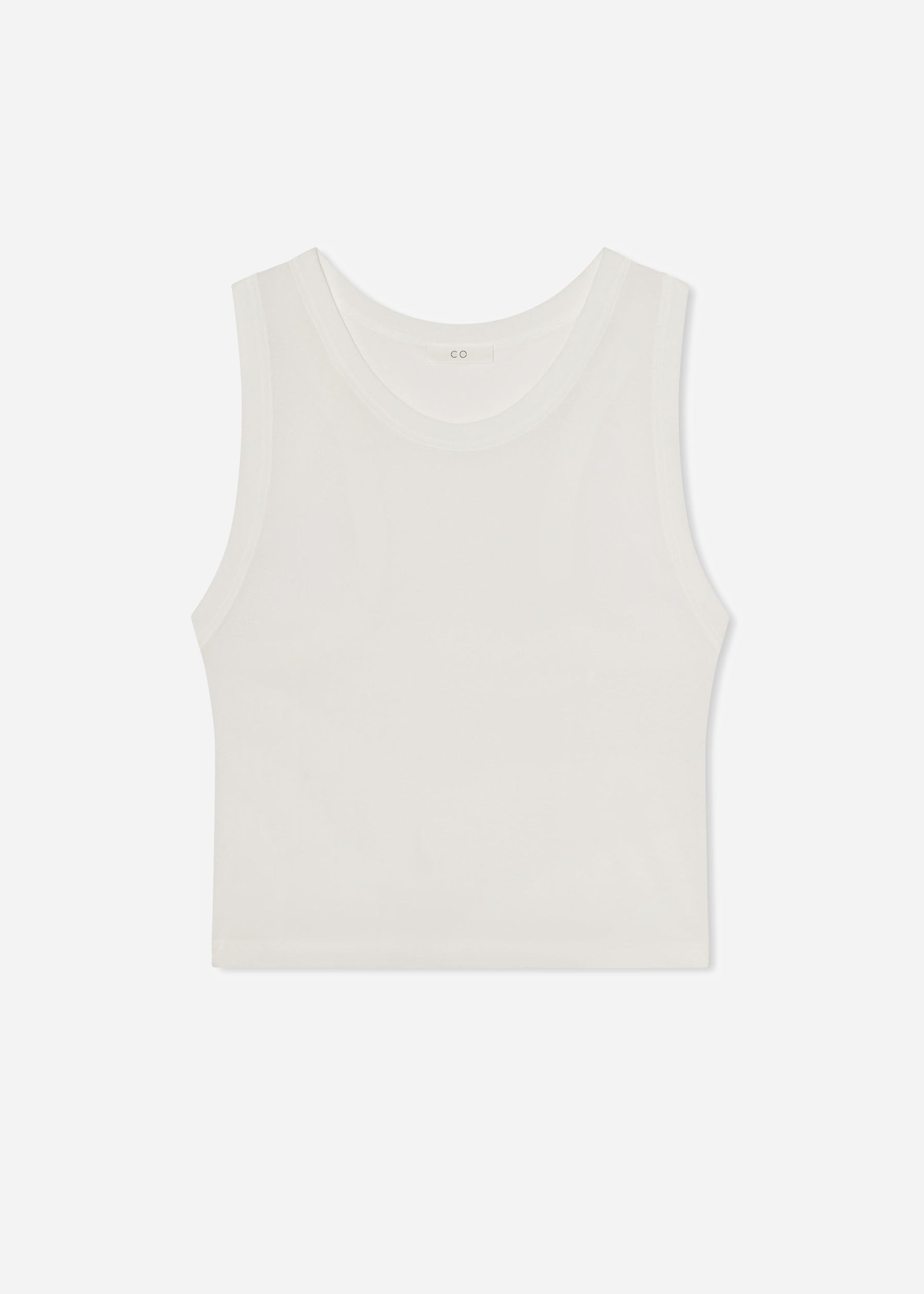Loose Tank in Slub Jersey - White