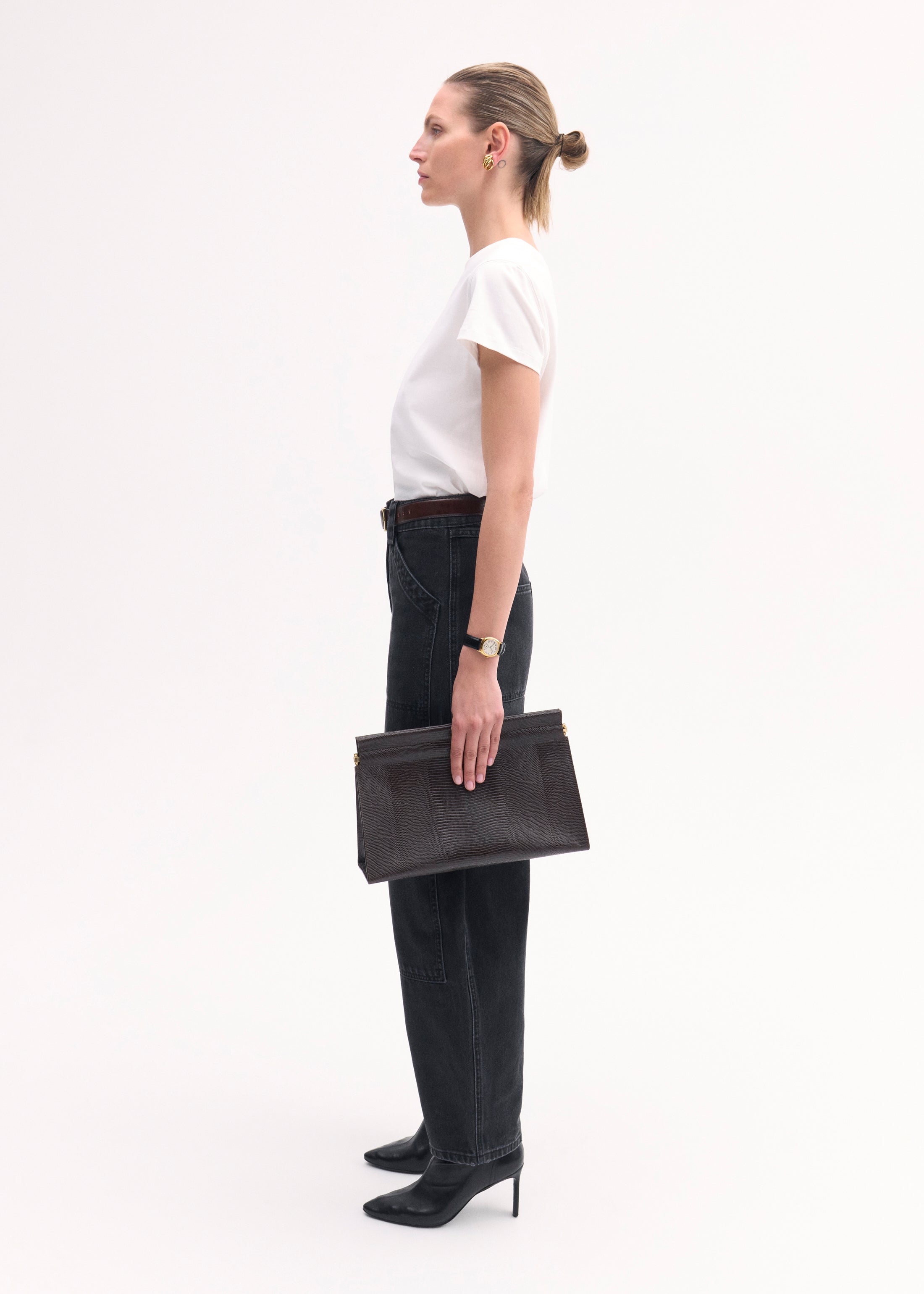 Fitted Tee in Cotton Jersey - White