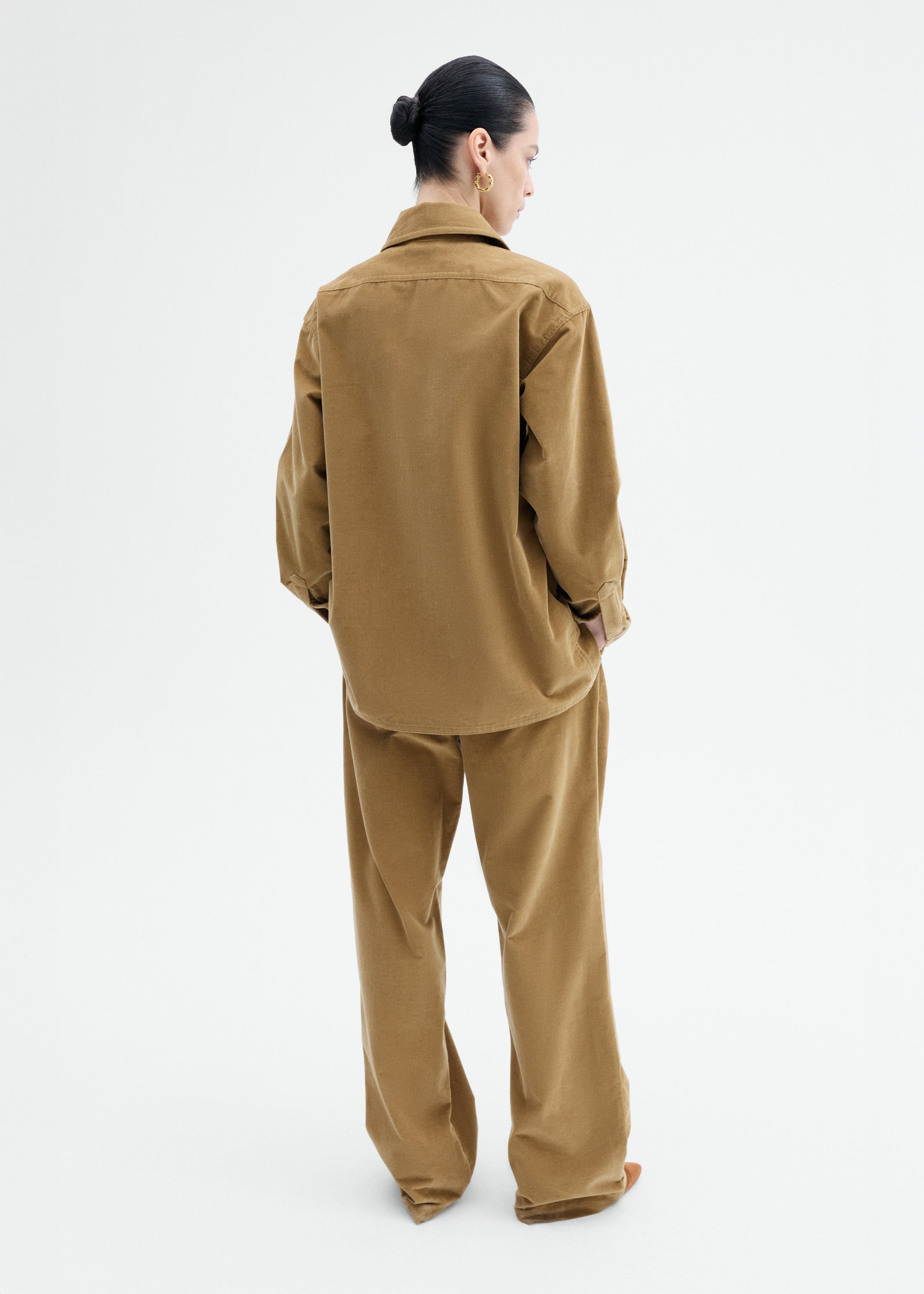 Corduroy Overshirt - Camel