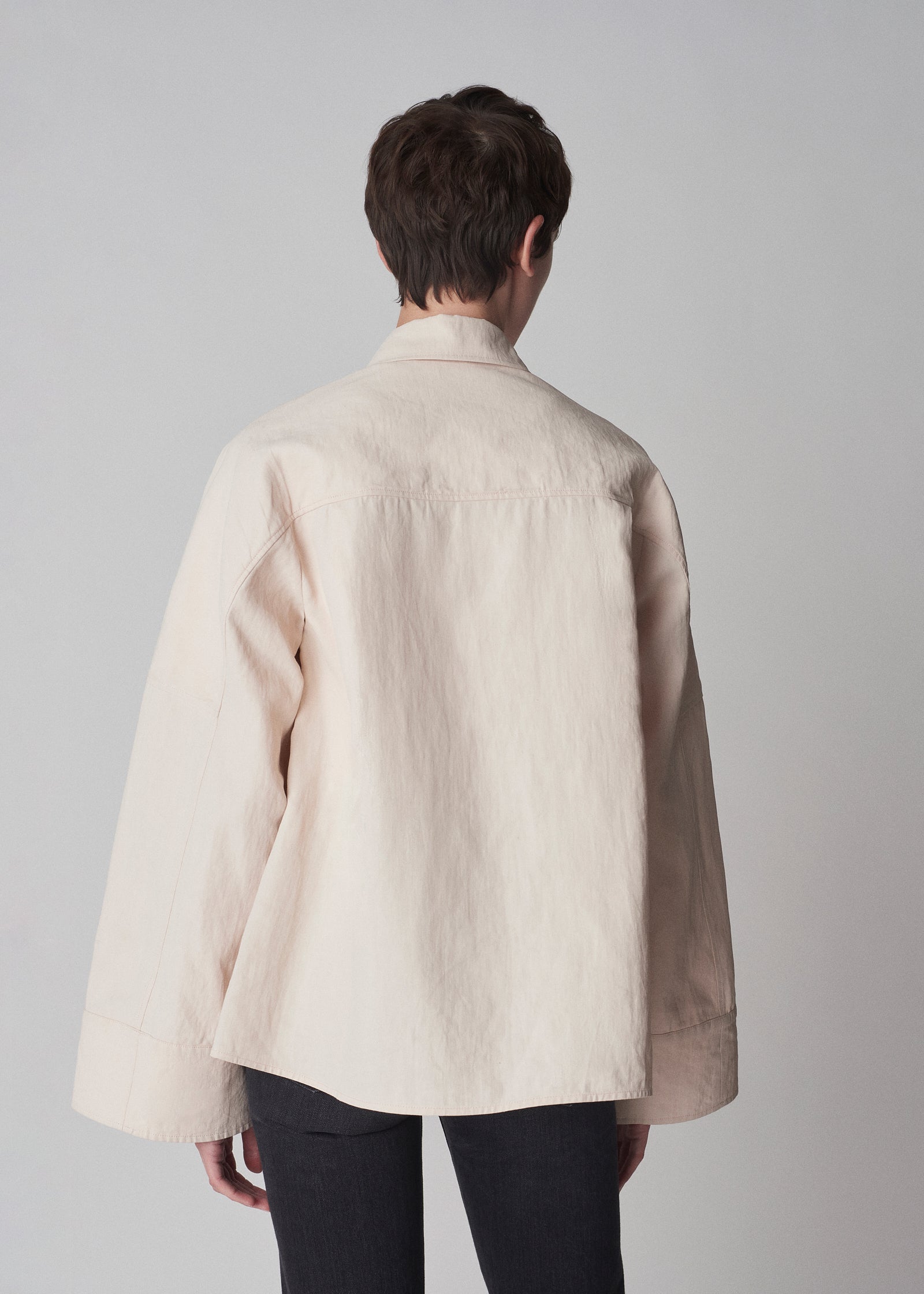 Oversized Linen Shirt - Whisper Pink - CO Collections