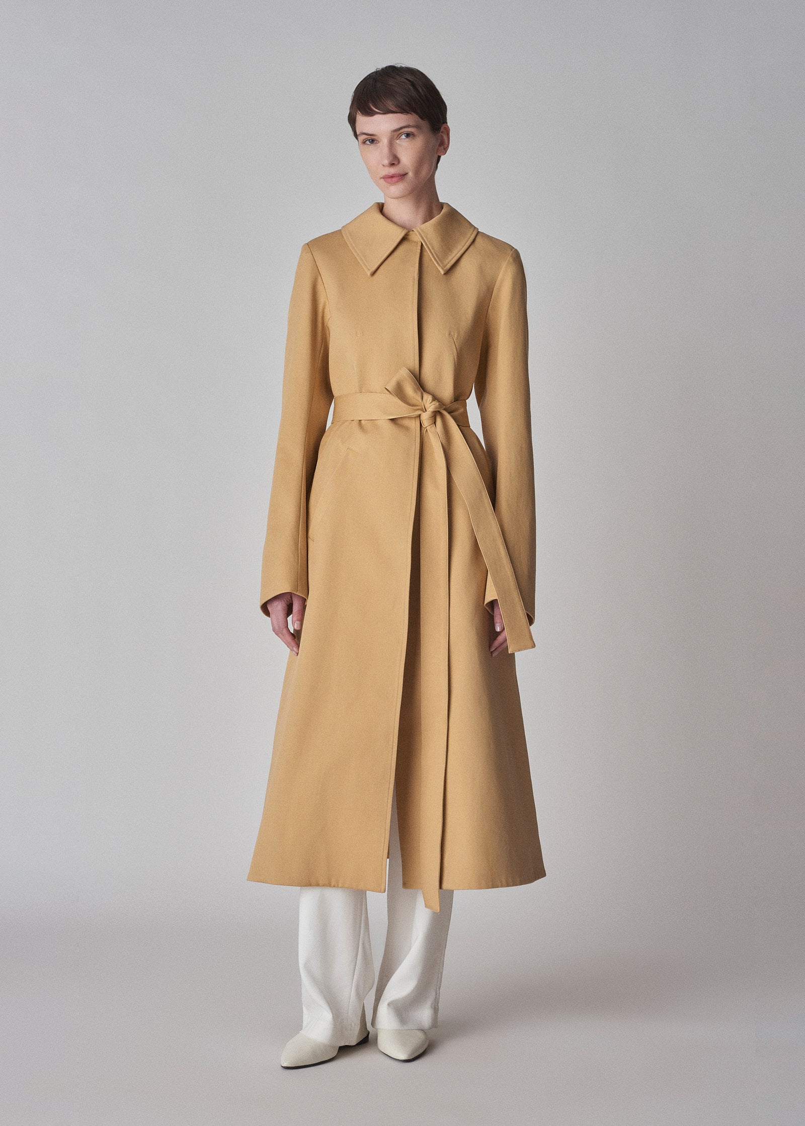 Canvas Coat in Cotton - Butterscotch - CO Collections