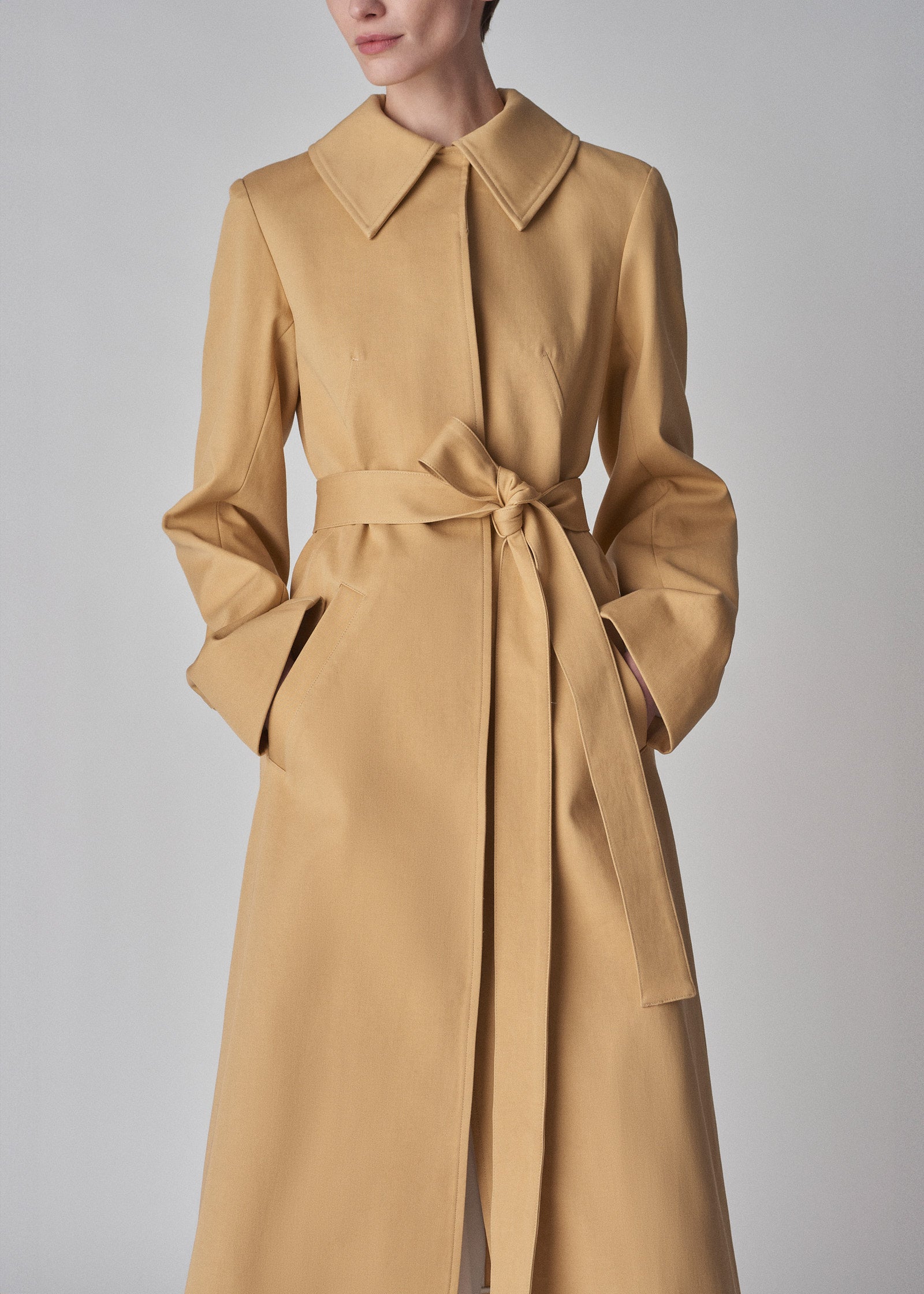 Canvas Coat in Cotton - Butterscotch - CO Collections