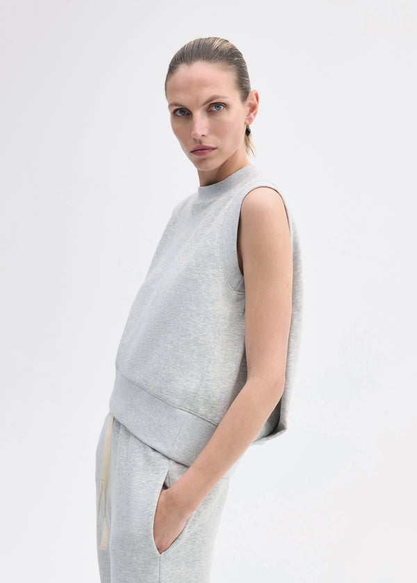 Sleeveless Sweatshirt in Scuba - Heather Grey - CO