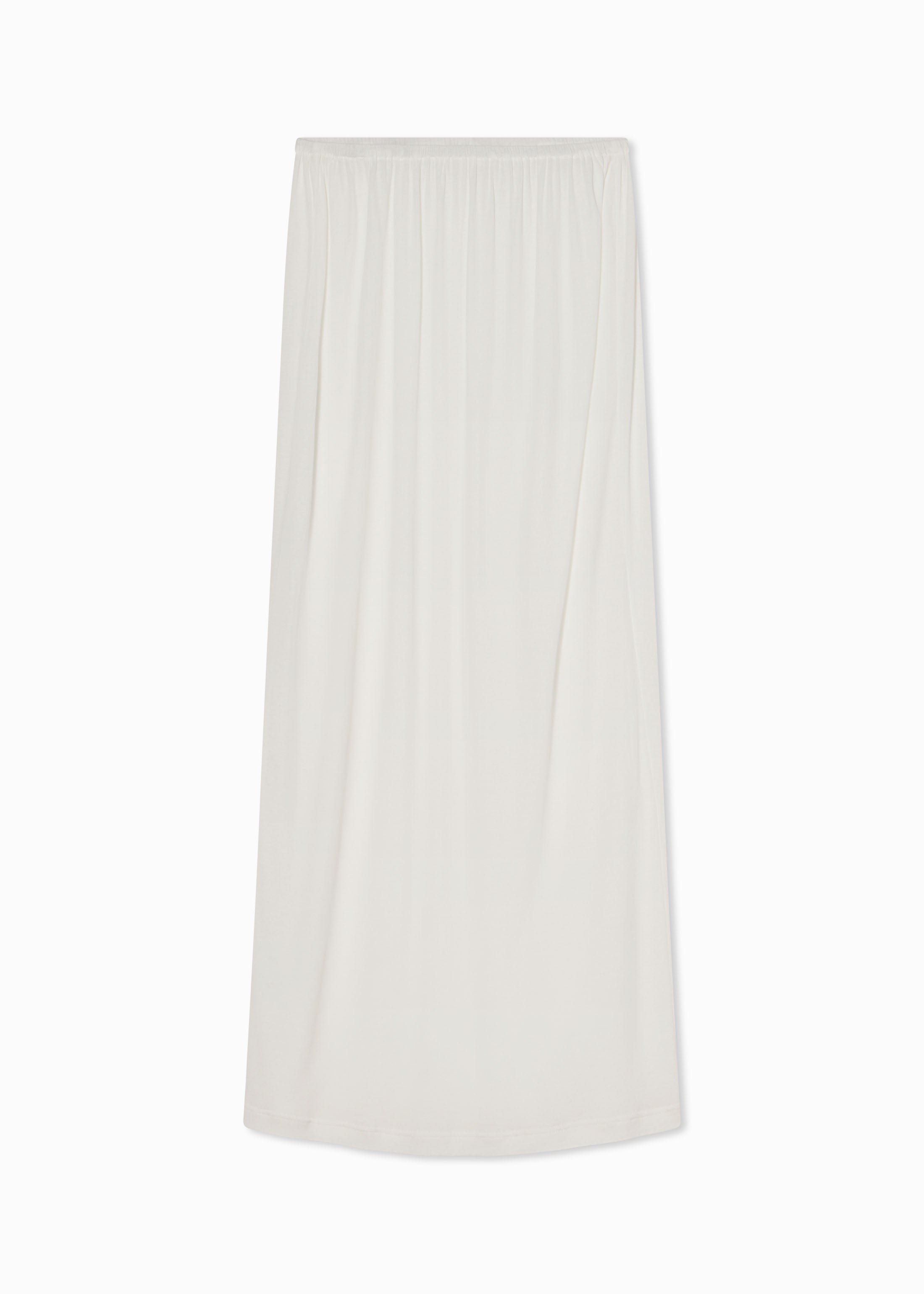 Pencil Skirt in Cotton Jersey -Ivory