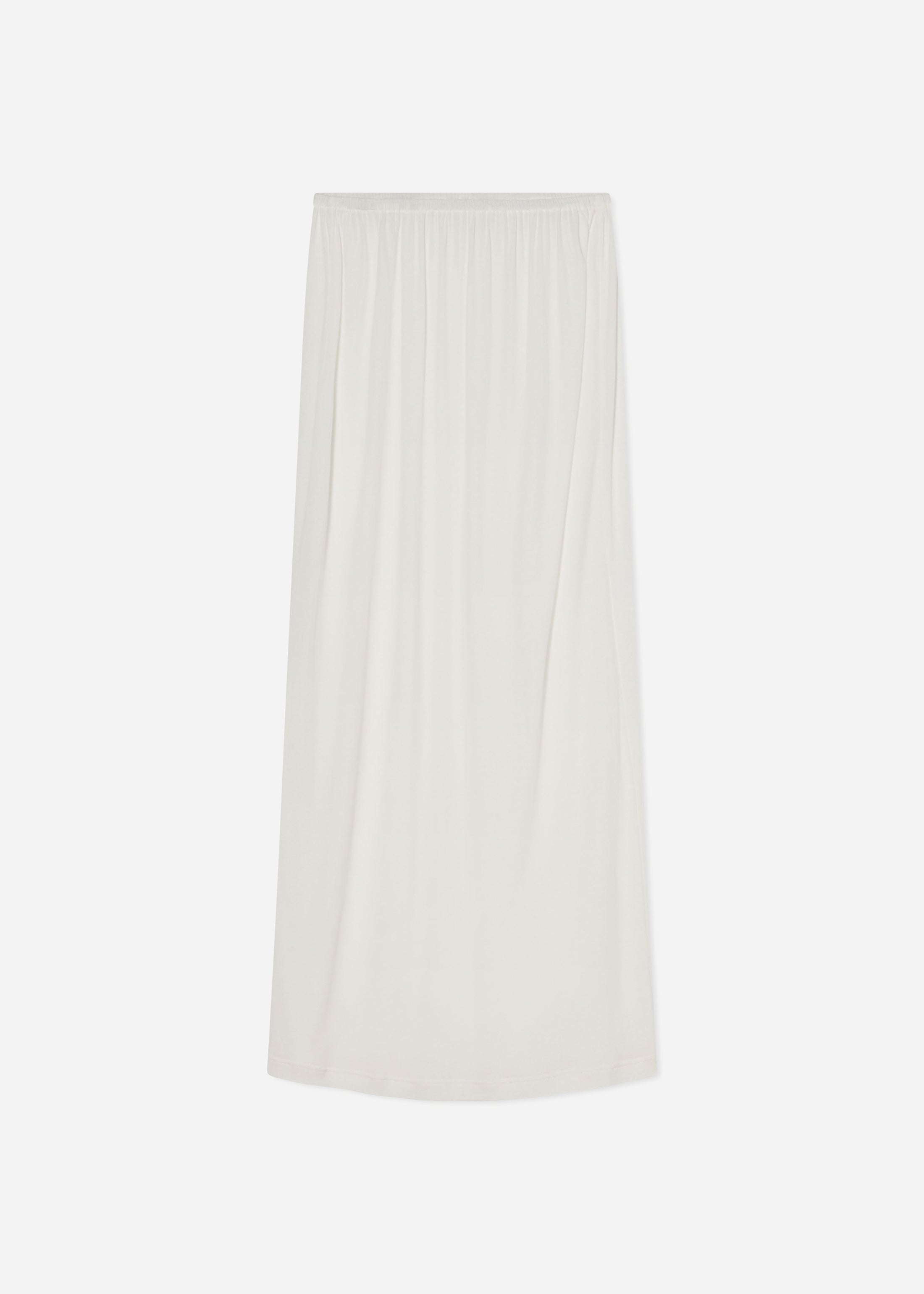 Pencil Skirt in Cotton Jersey -Ivory