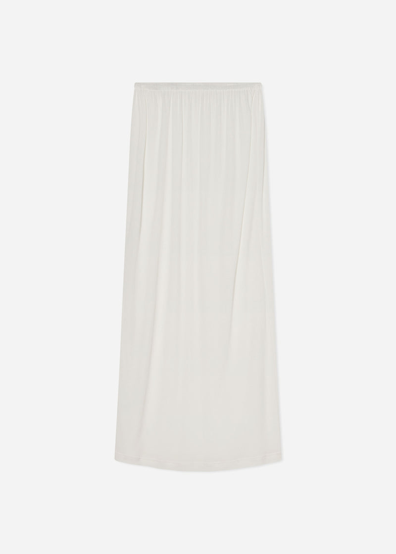 Pencil Skirt in Cotton Jersey -Ivory - CO