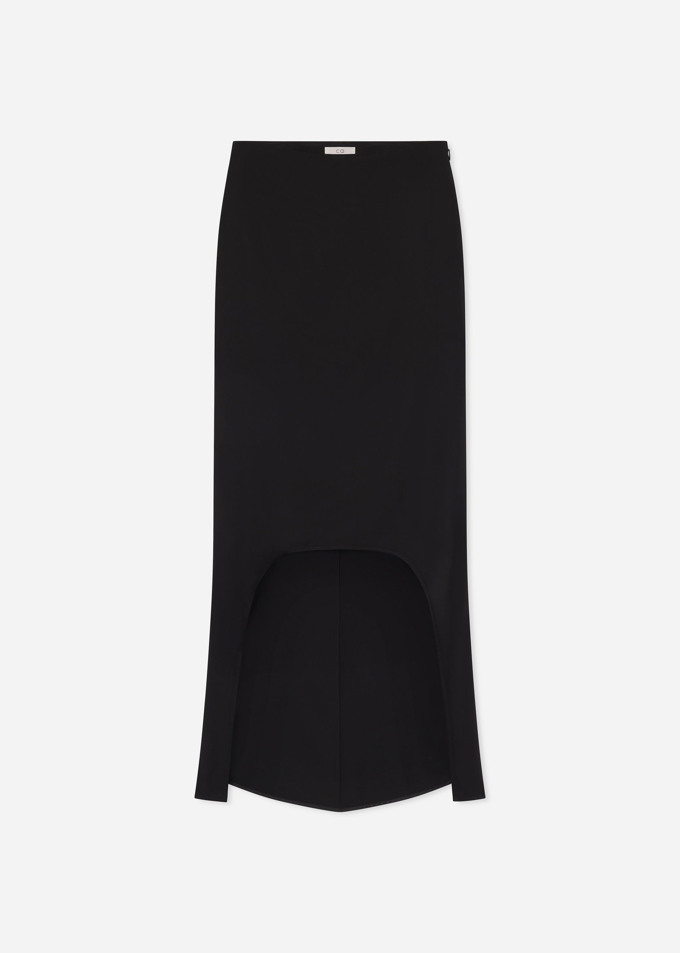 Keyhole Long Skirt - Black