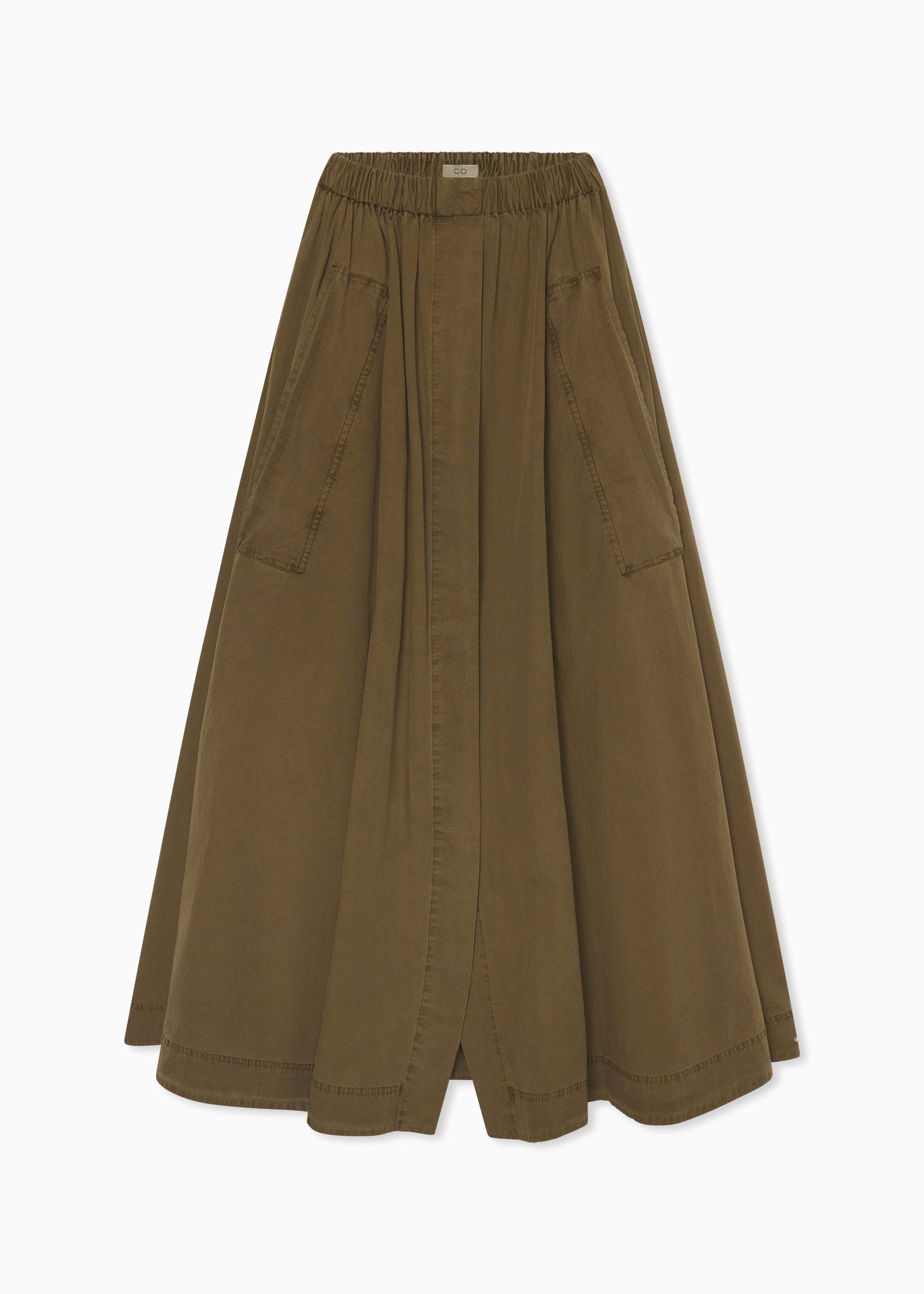 Parachute Skirt in Cotton Twill - Olive
