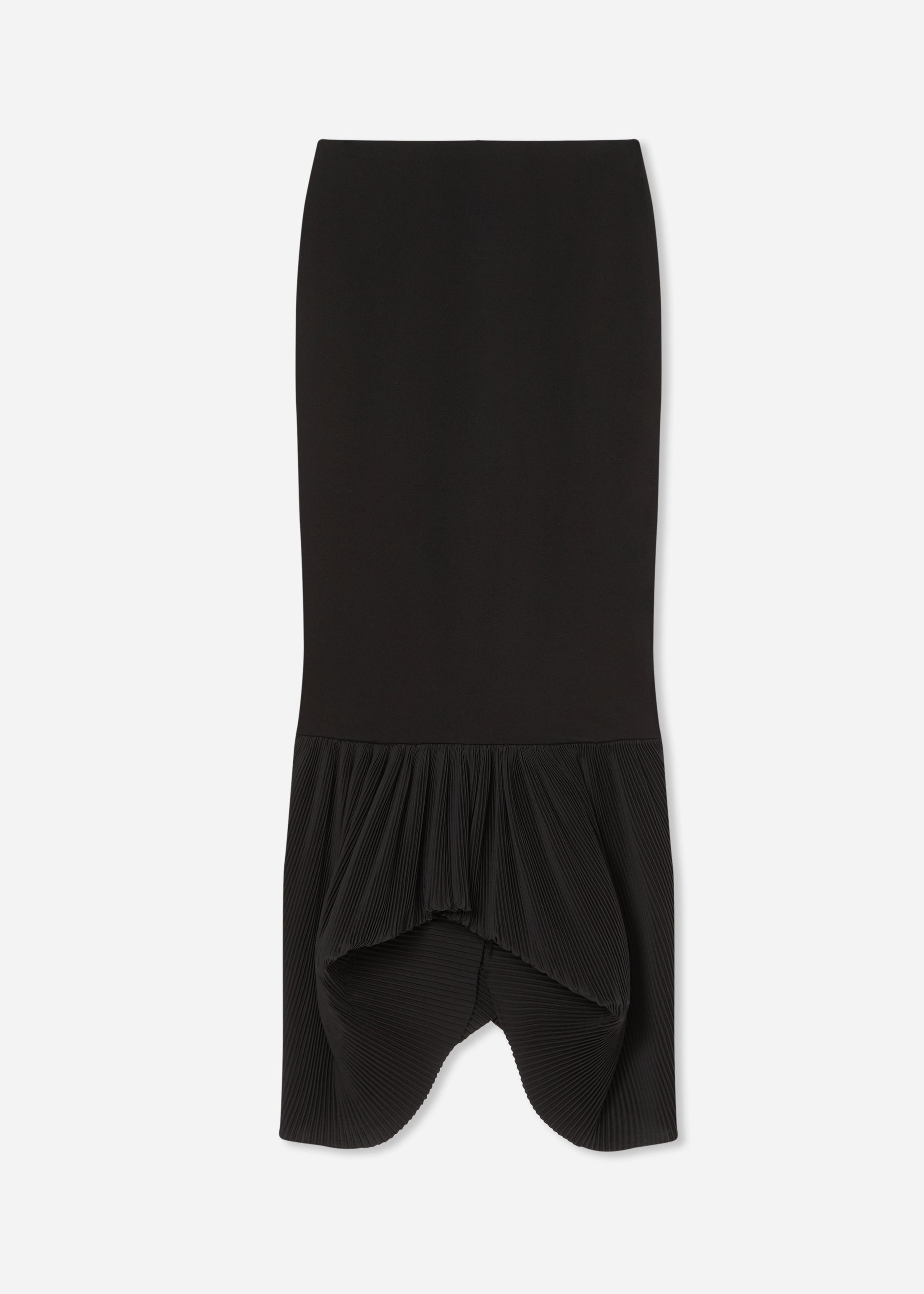 Peplum Skirt in Jersey - Black