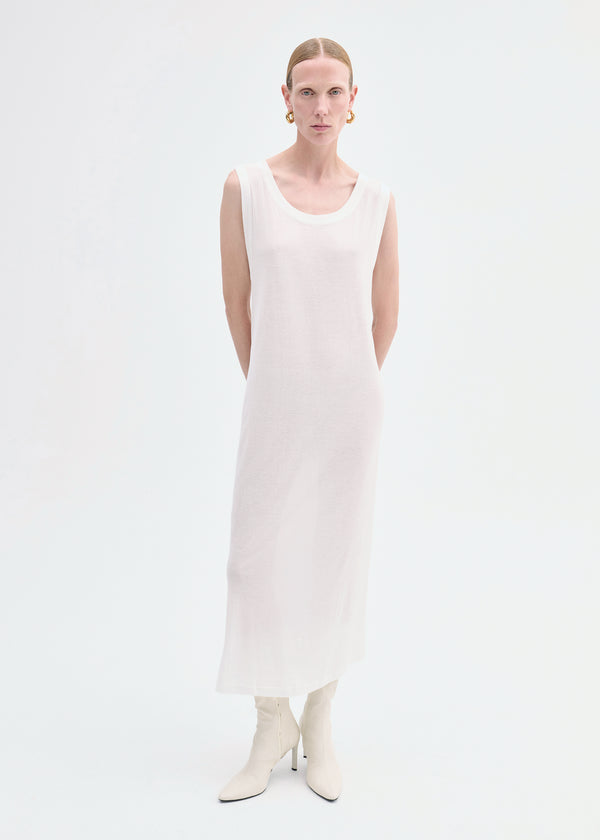 Tank Dress in Slub Jersey - Ivory - CO