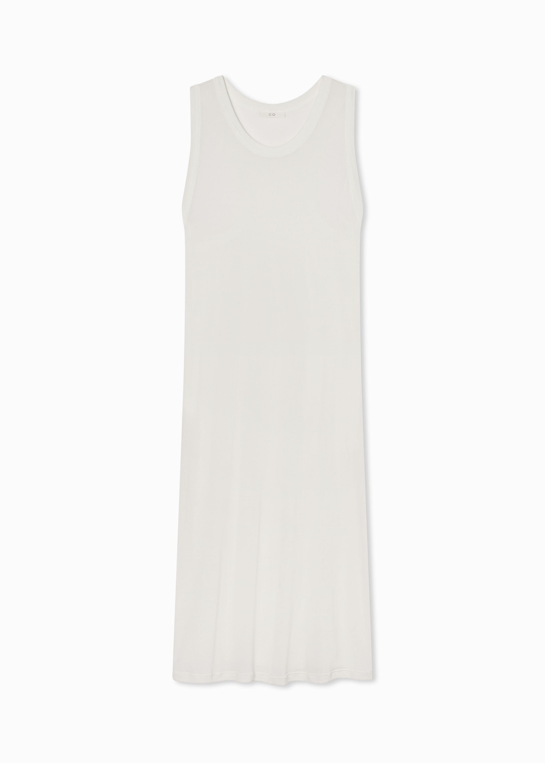 Tank Dress in Slub Jersey - Ivory