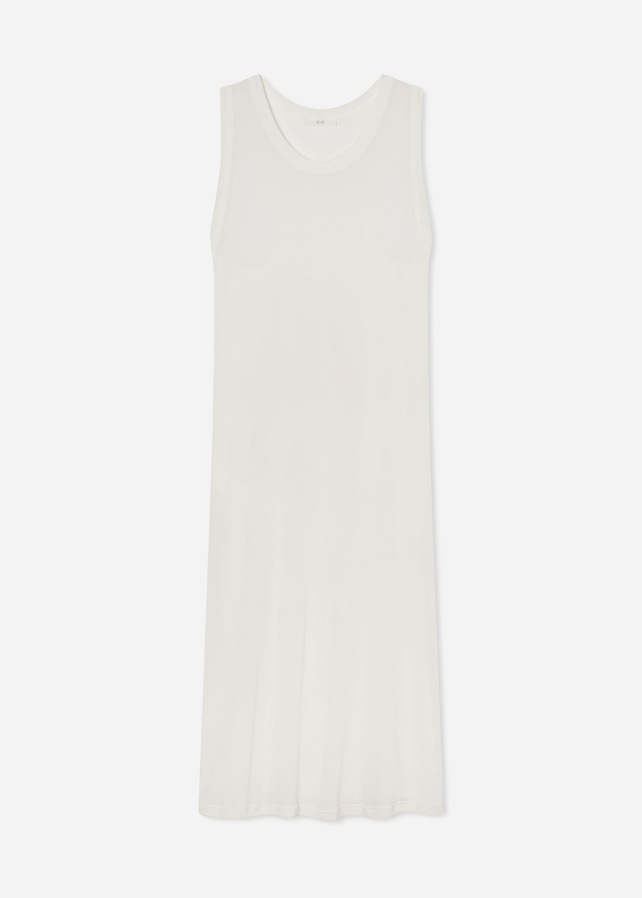Tank Dress in Slub Jersey - Ivory
