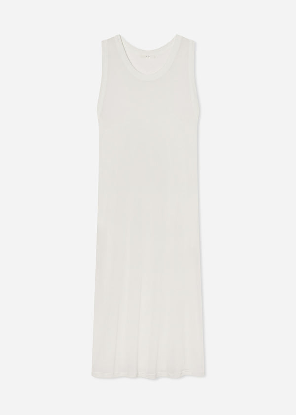 Tank Dress in Slub Jersey - Ivory - CO