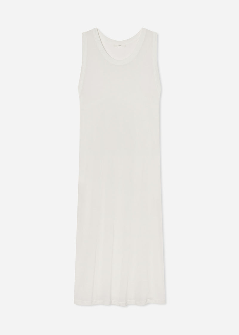 Tank Dress in Slub Jersey - Ivory - CO