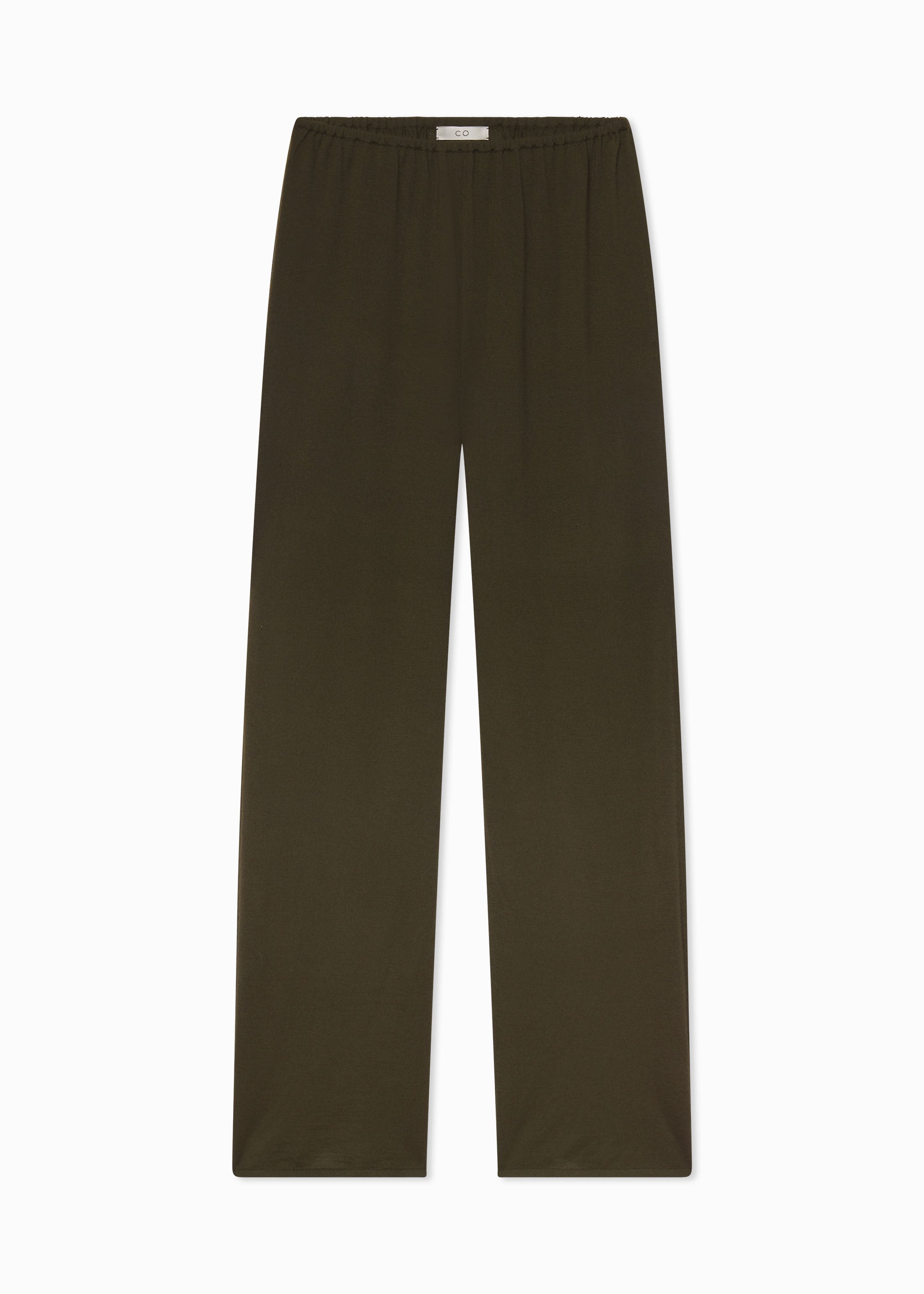 Pull Up Pant in Fine Cashmere – Olive