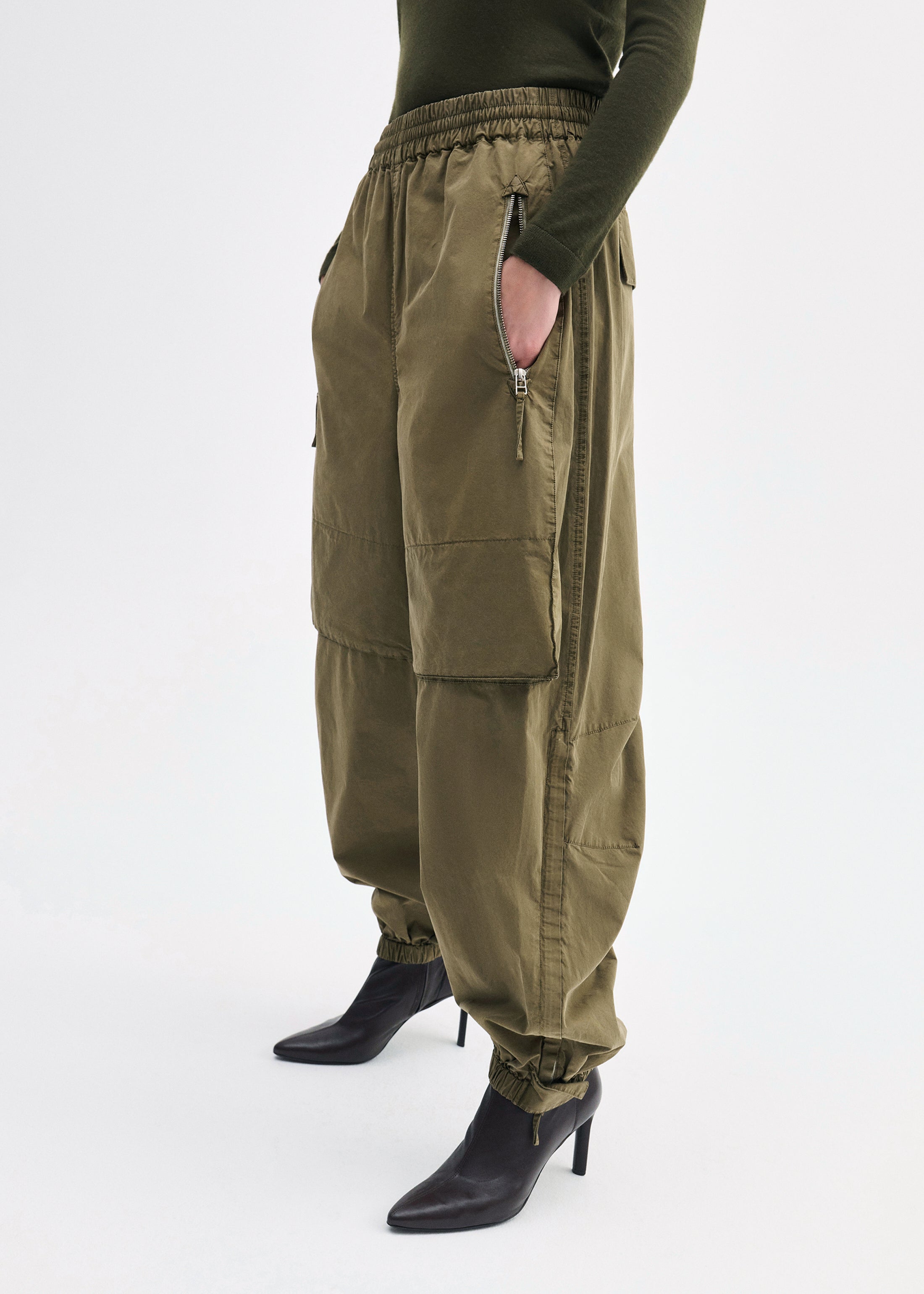 Utility Pant in Cotton Twill - Olive