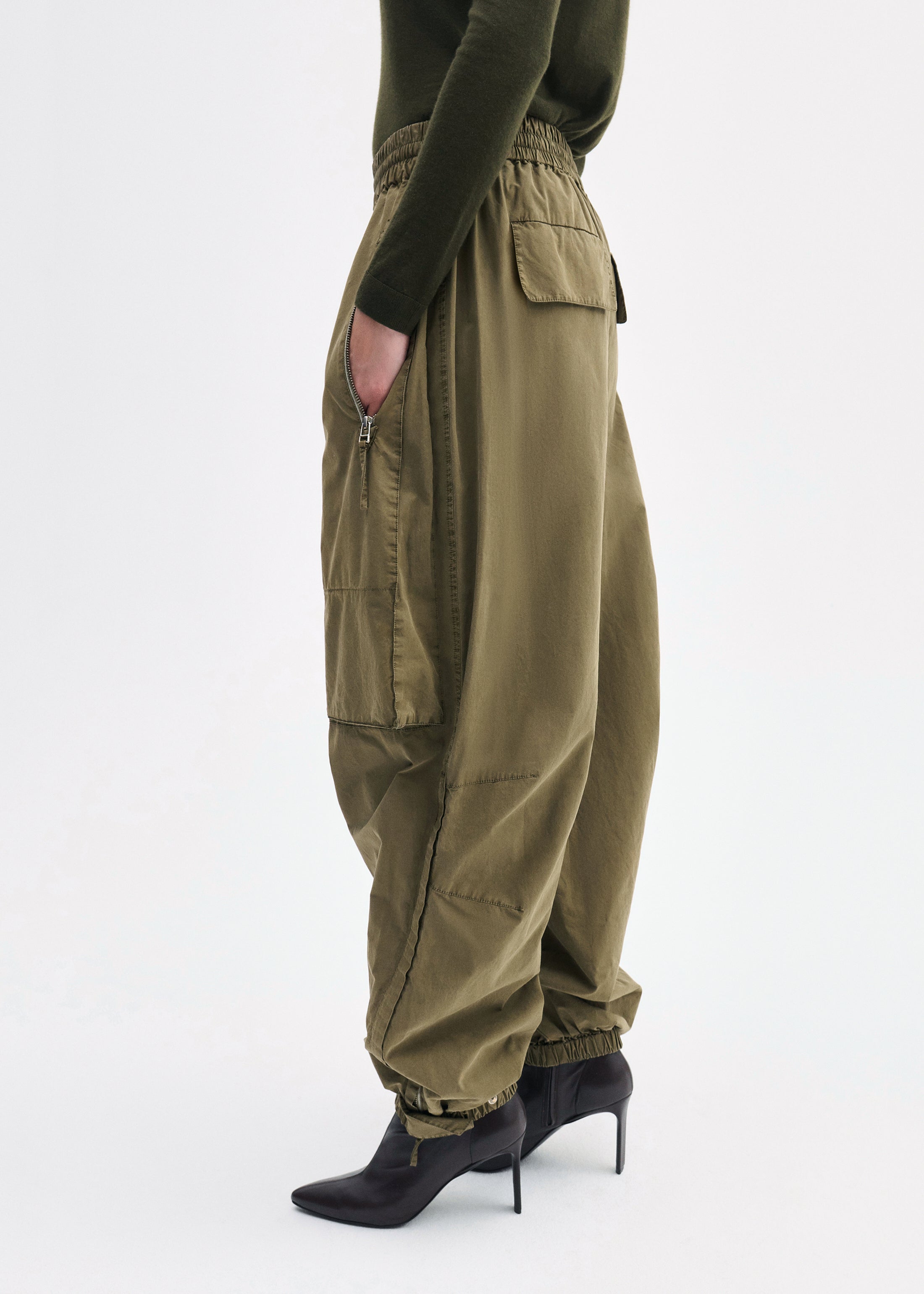 Utility Pant in Cotton Twill - Olive