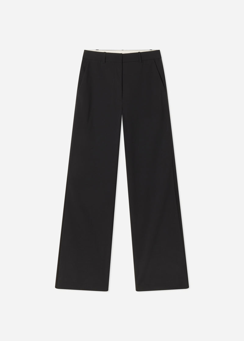Tuxedo Pant in Wool and Silk - Black - CO