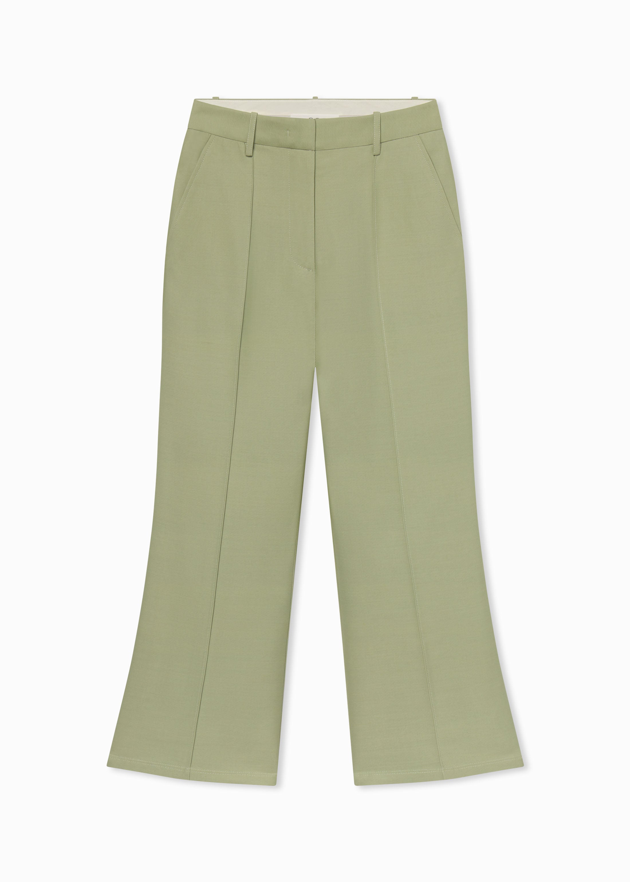 Cropped Flared Pant - Tea