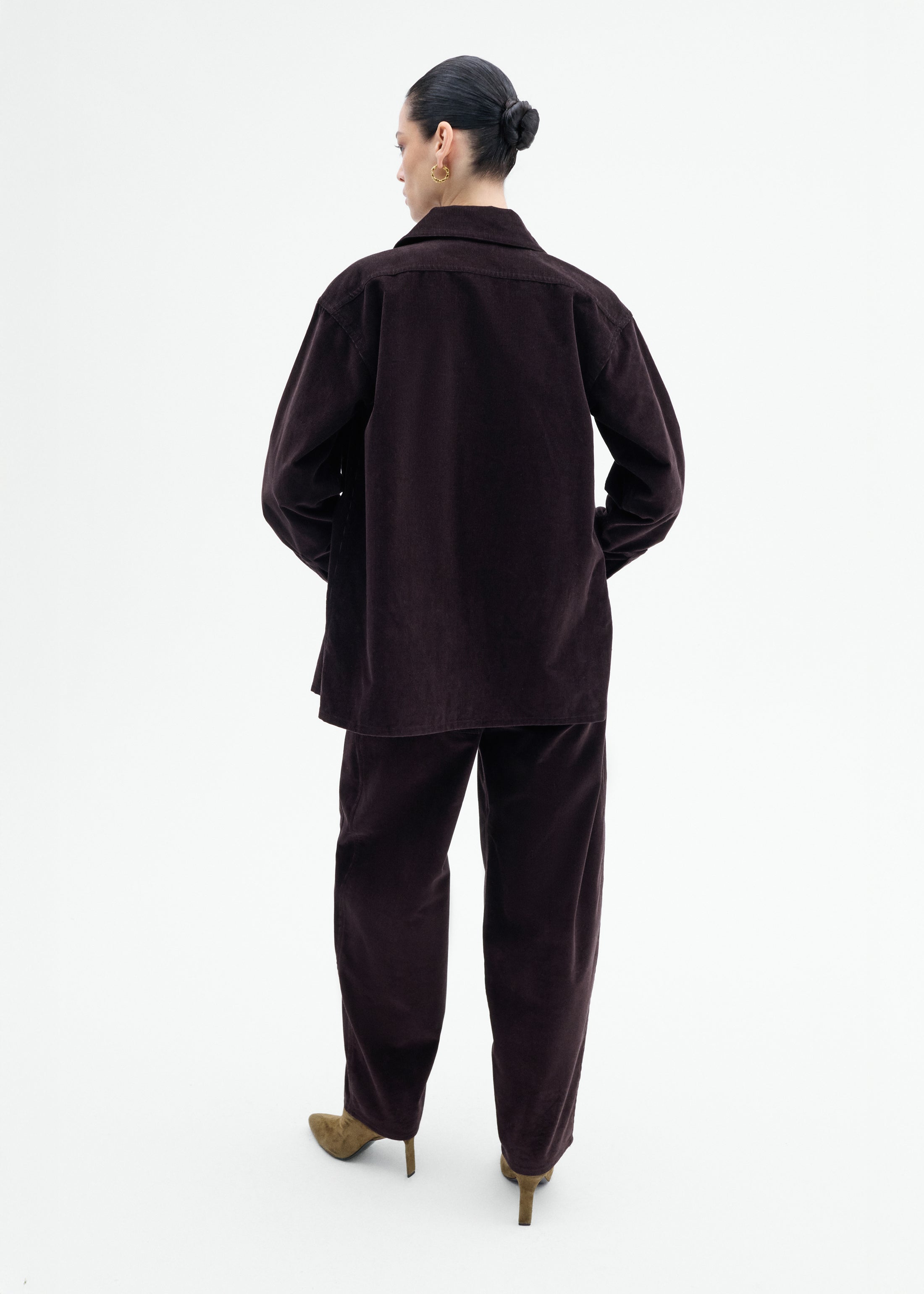 Corduroy Overshirt - Chocolate