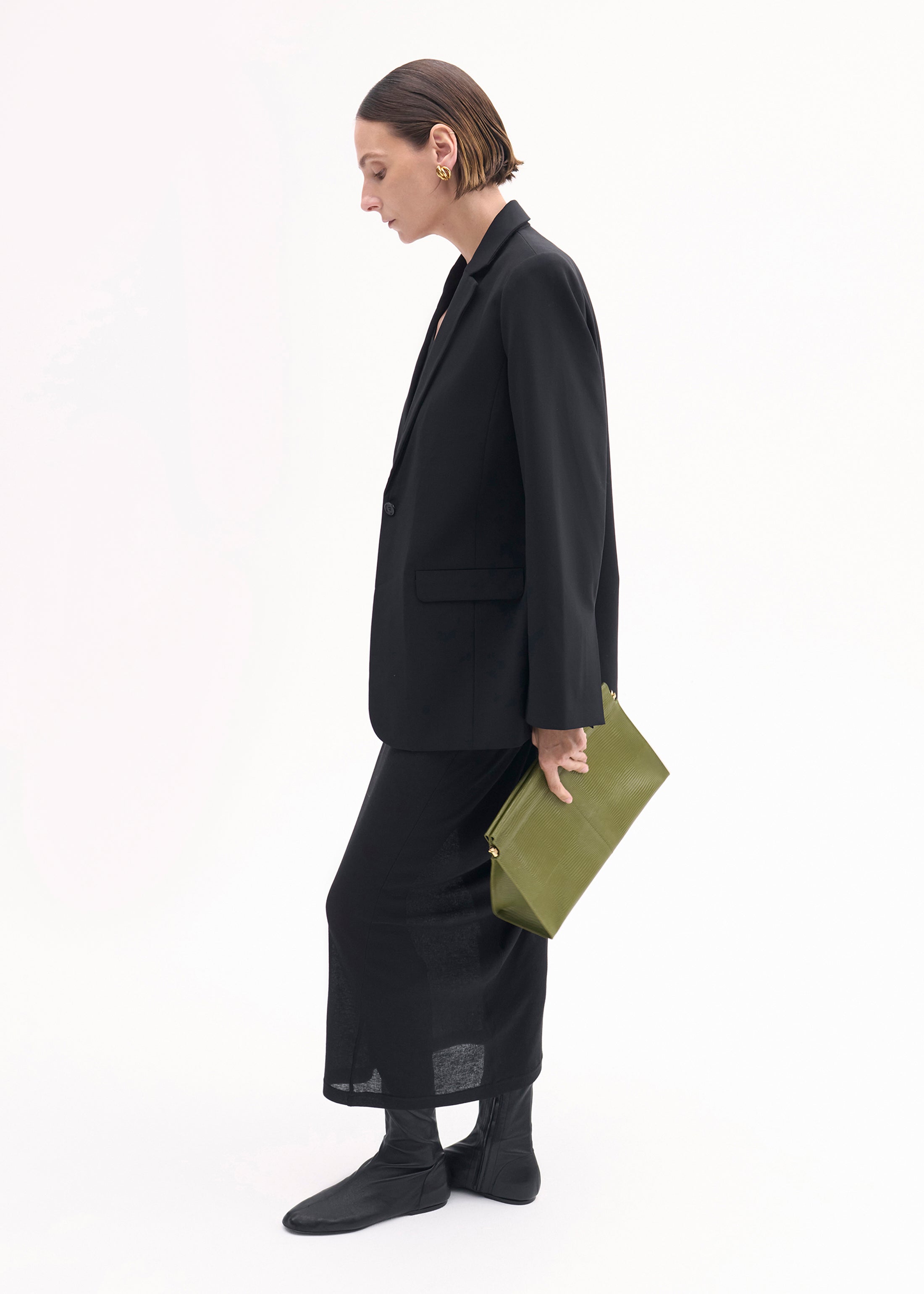 Pencil Skirt in Cotton Jersey - Black