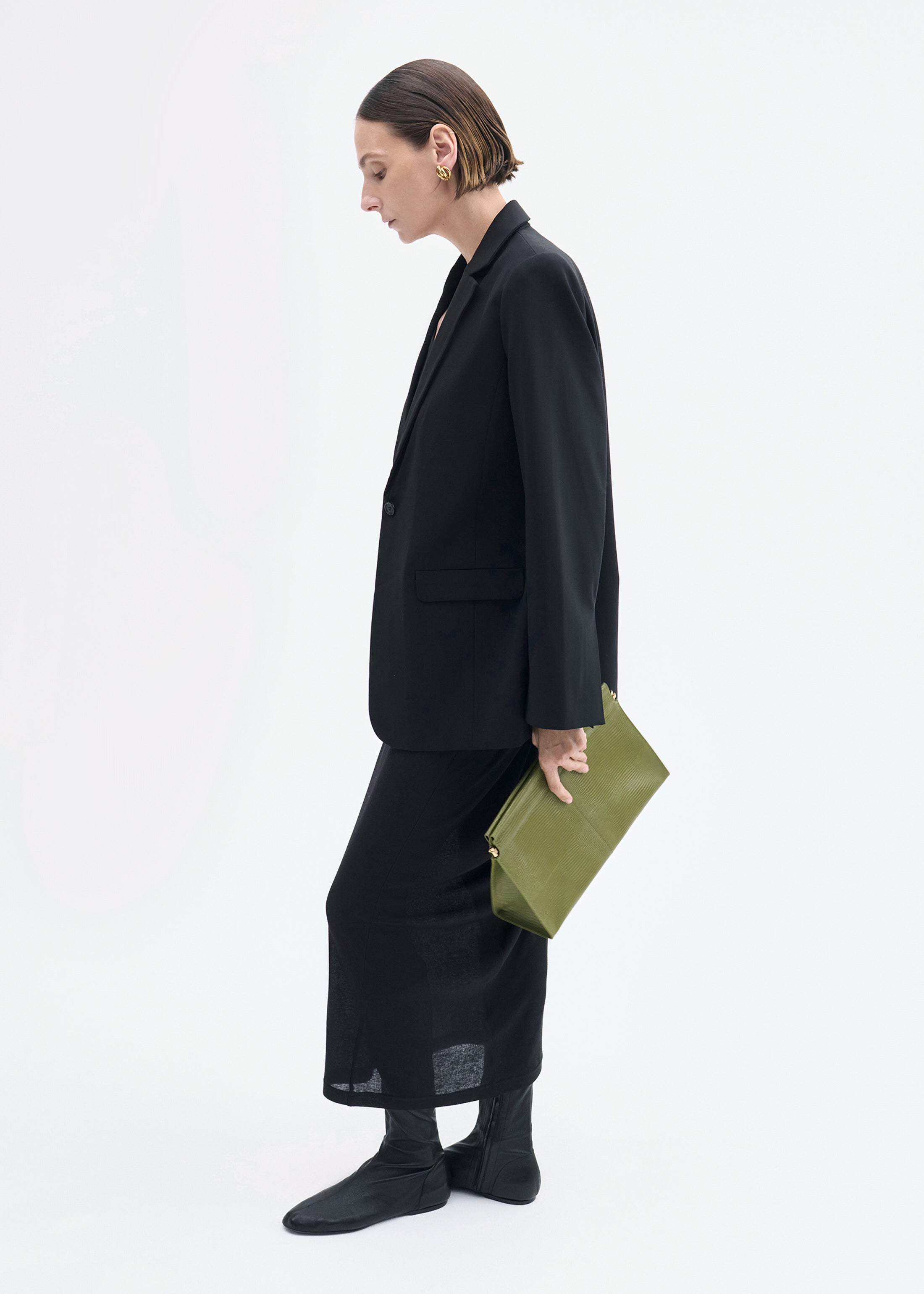 Pencil Skirt in Cotton Jersey - Black