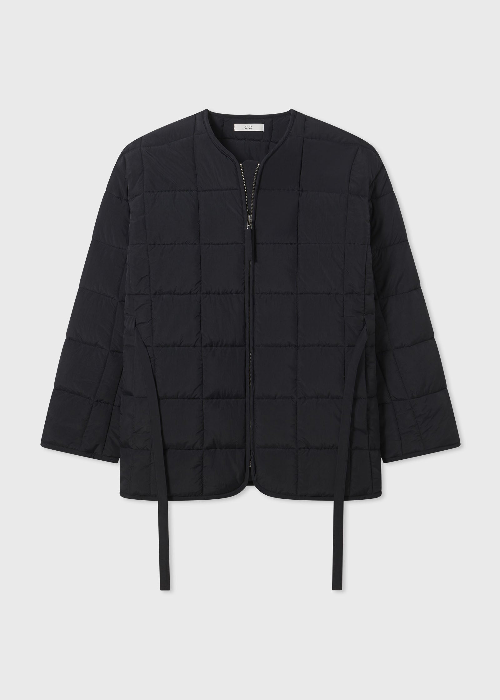 Quilted Puffer Jacket - Black - CO Collections
