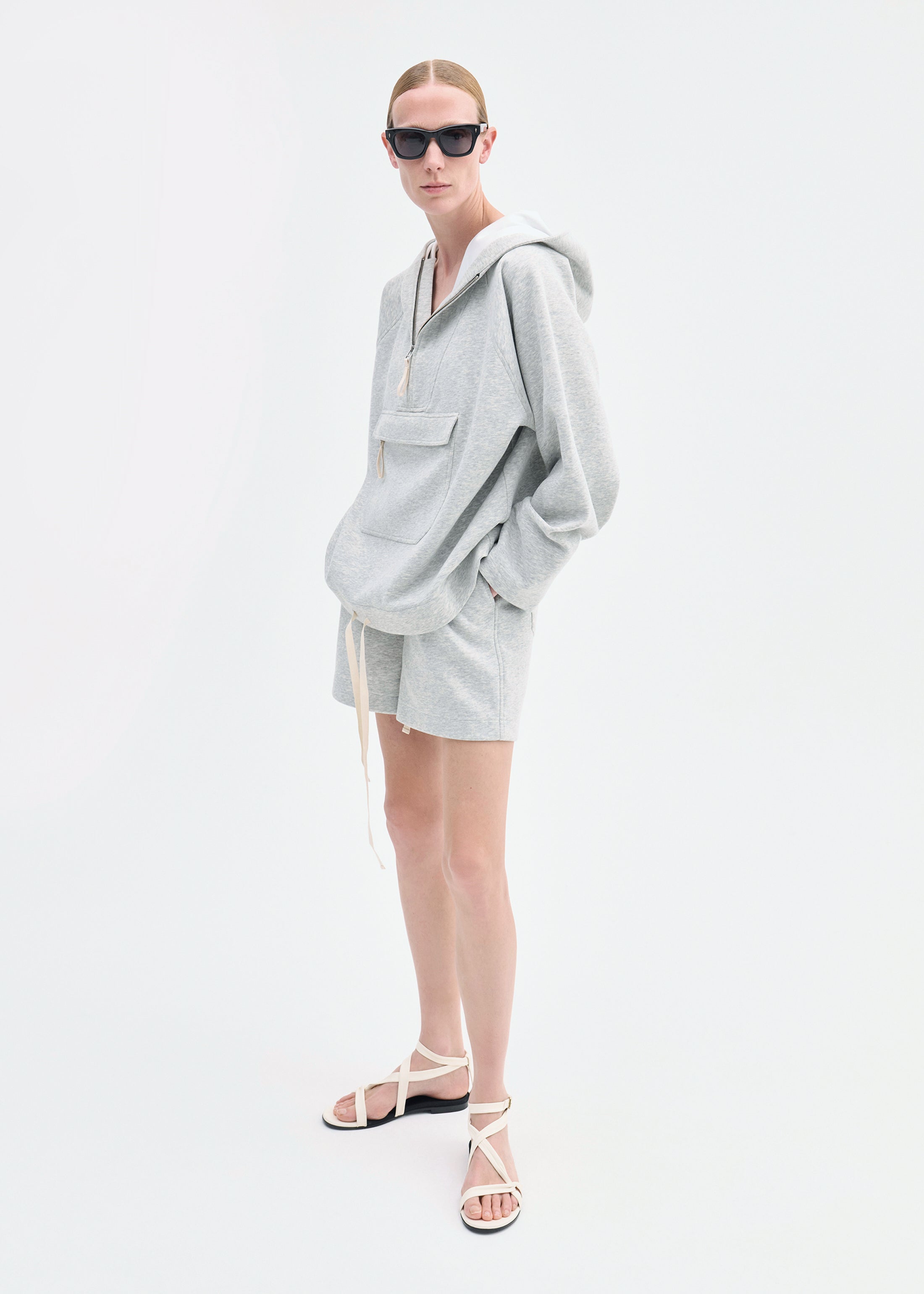 Combat Short in Scuba Jersey - Grey