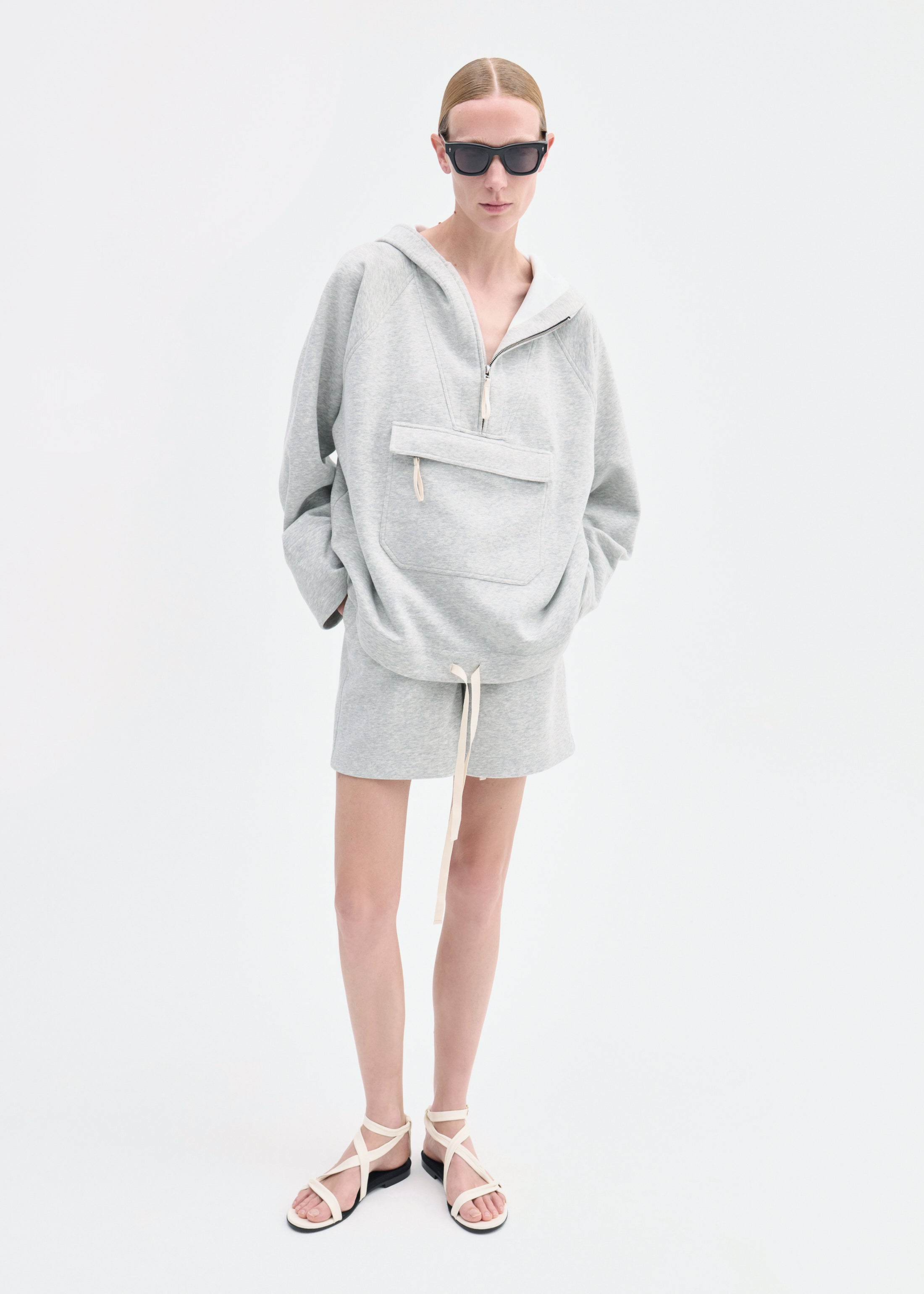 Combat Short in Scuba Jersey - Grey