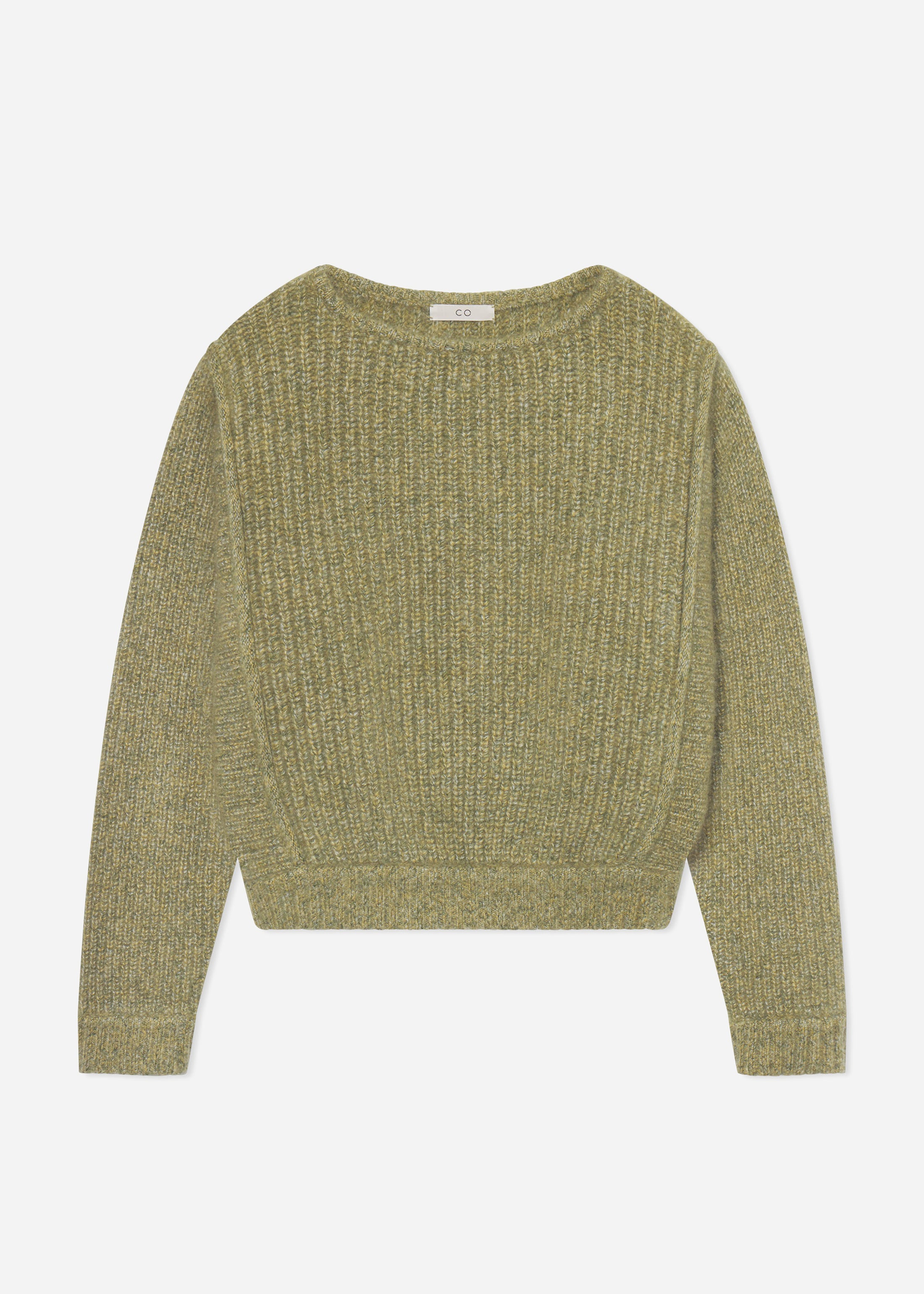 Batwing Sweater in Silk Cashmere - Mossy