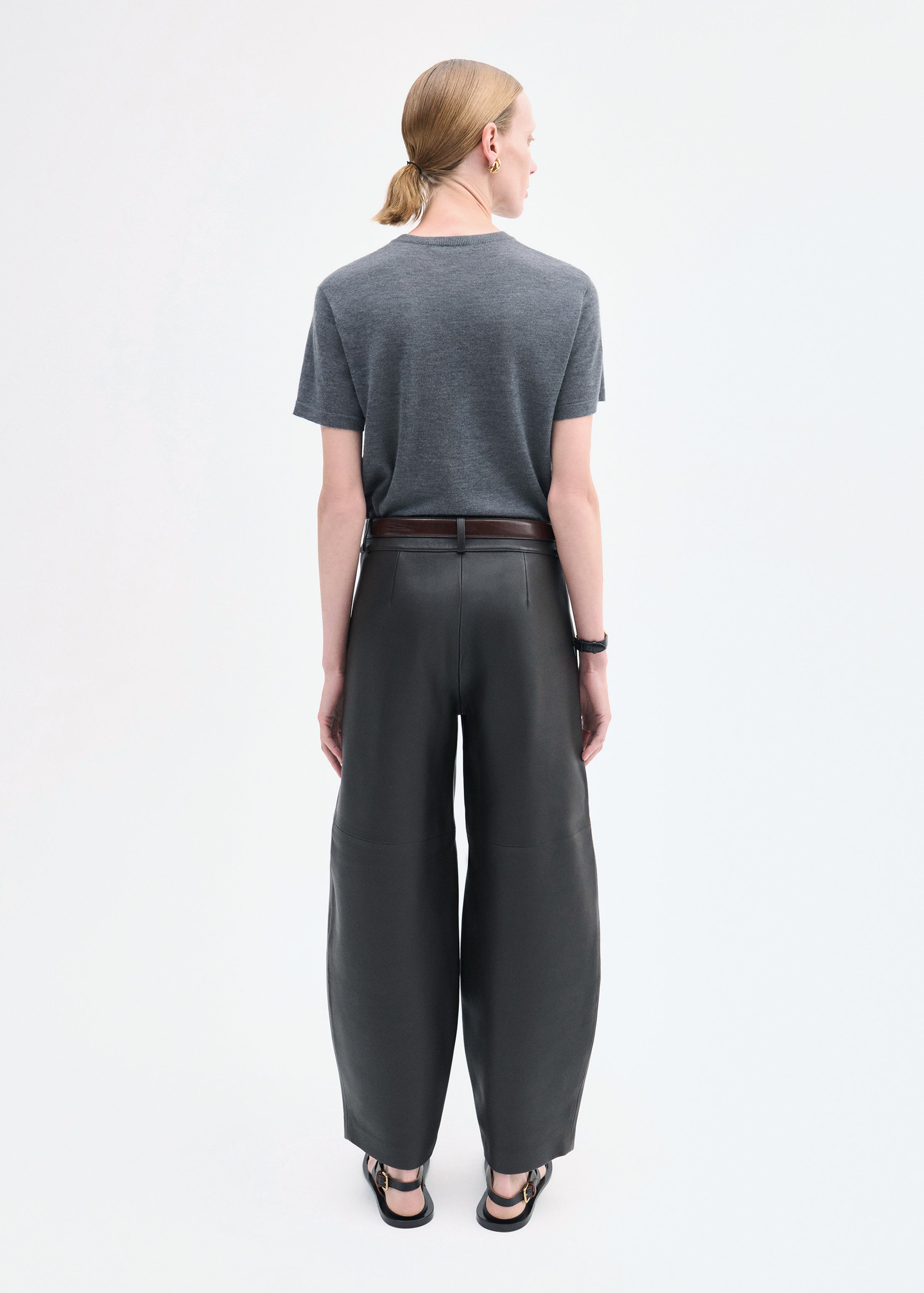 T-Shirt in Fine Cashmere - Grey