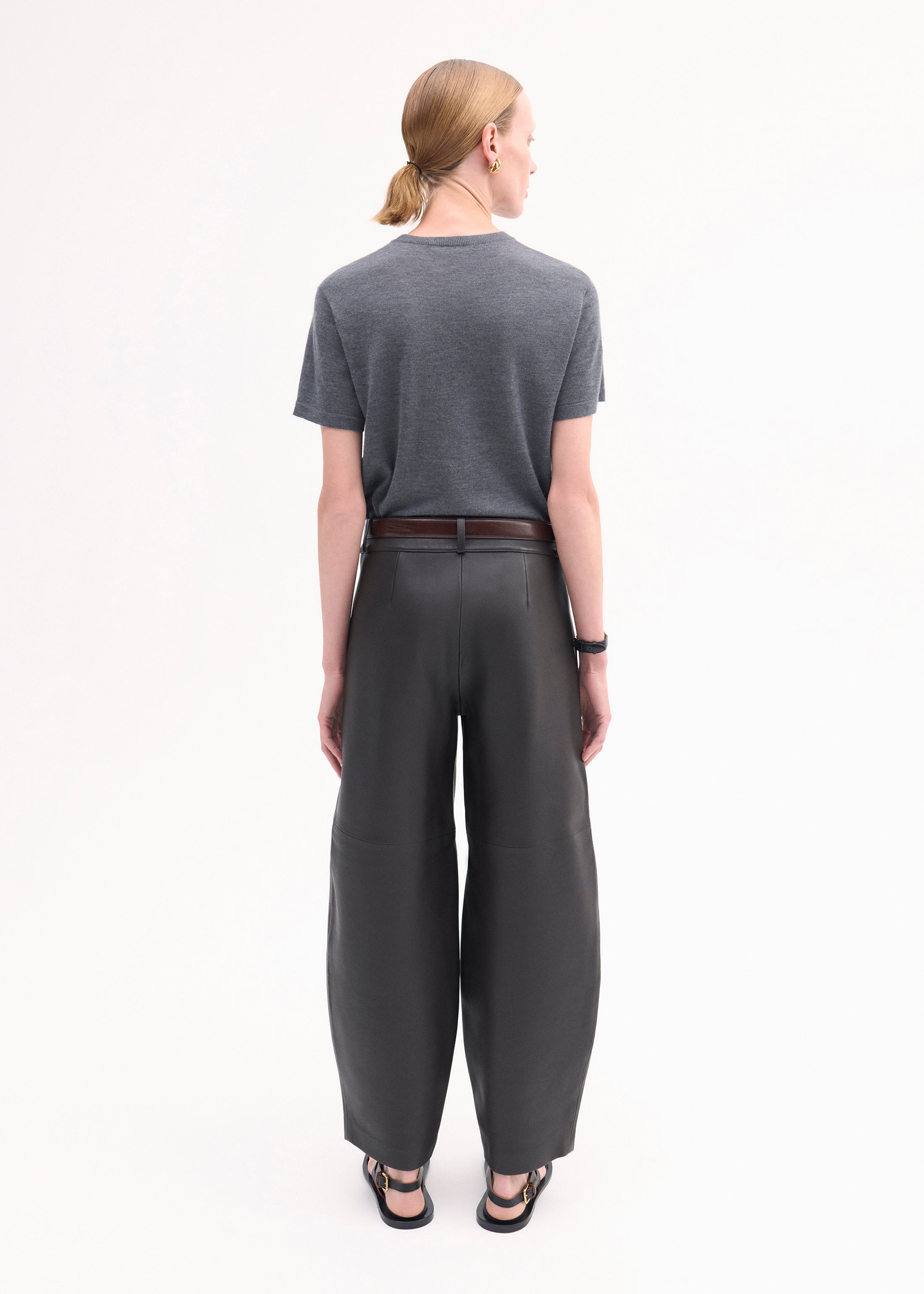 T-Shirt in Fine Cashmere - Grey