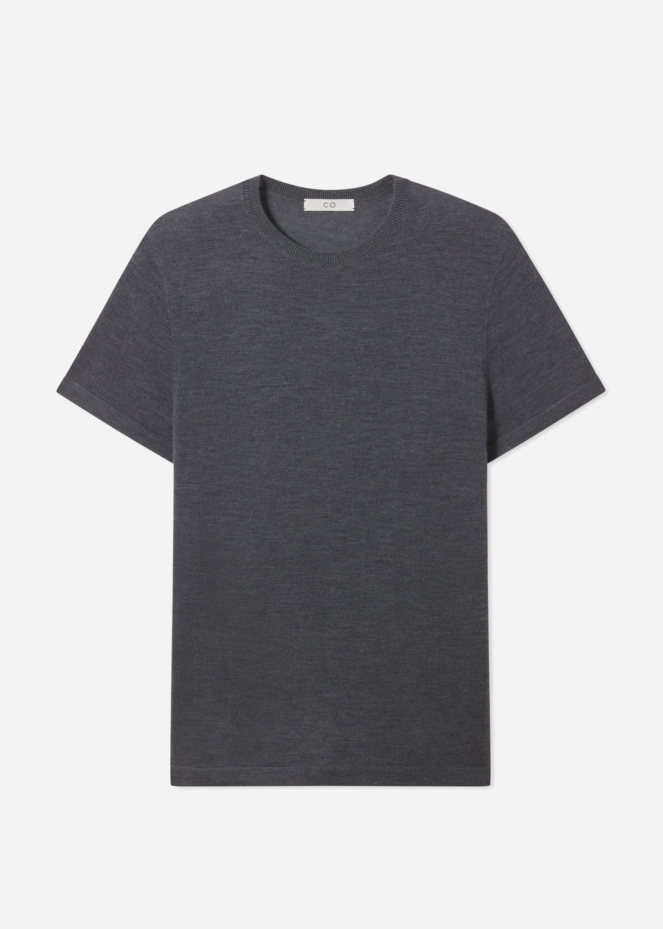 T-Shirt in Fine Cashmere - Grey