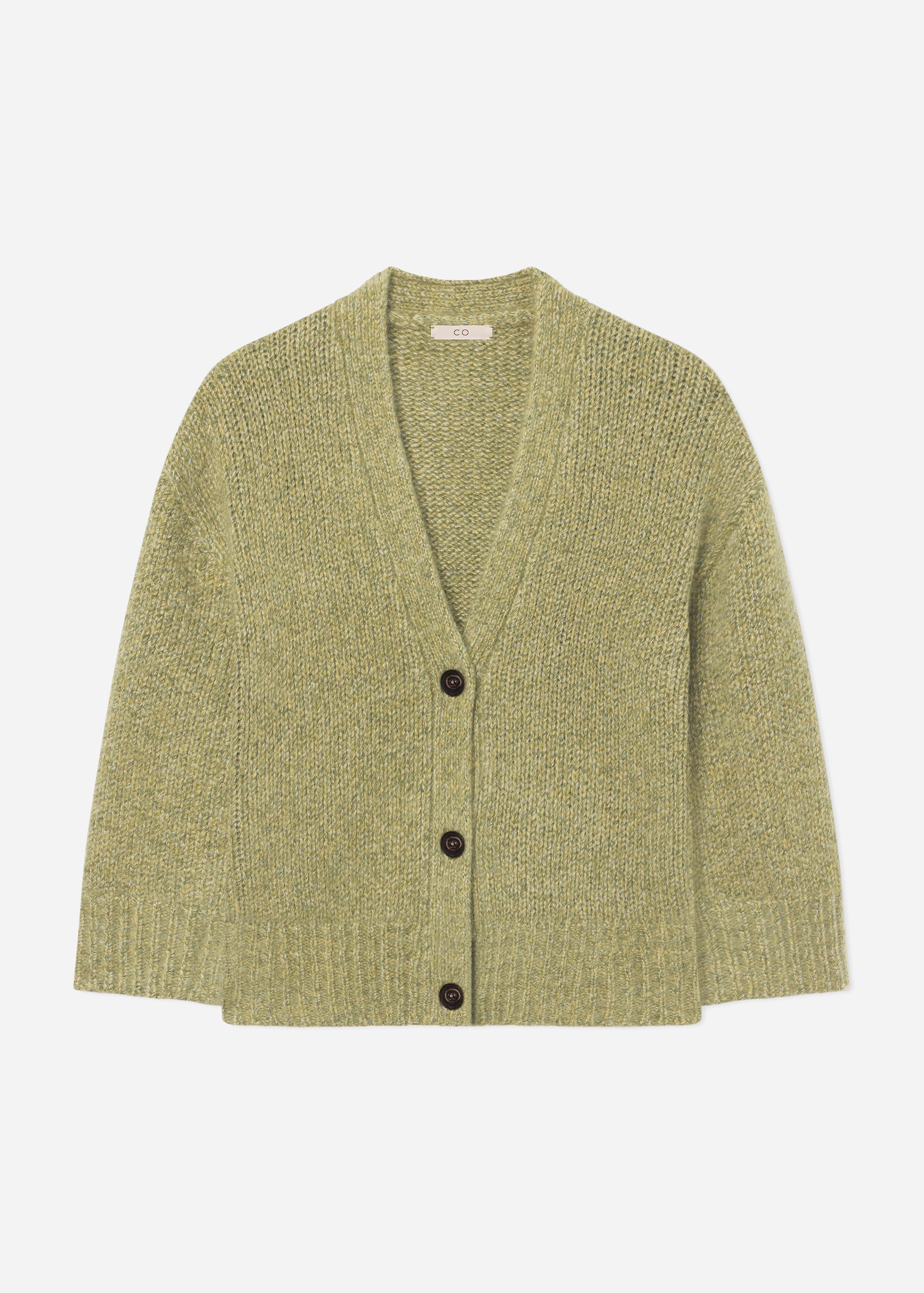 Boyfriend Cardigan in Cashmere - Mossy