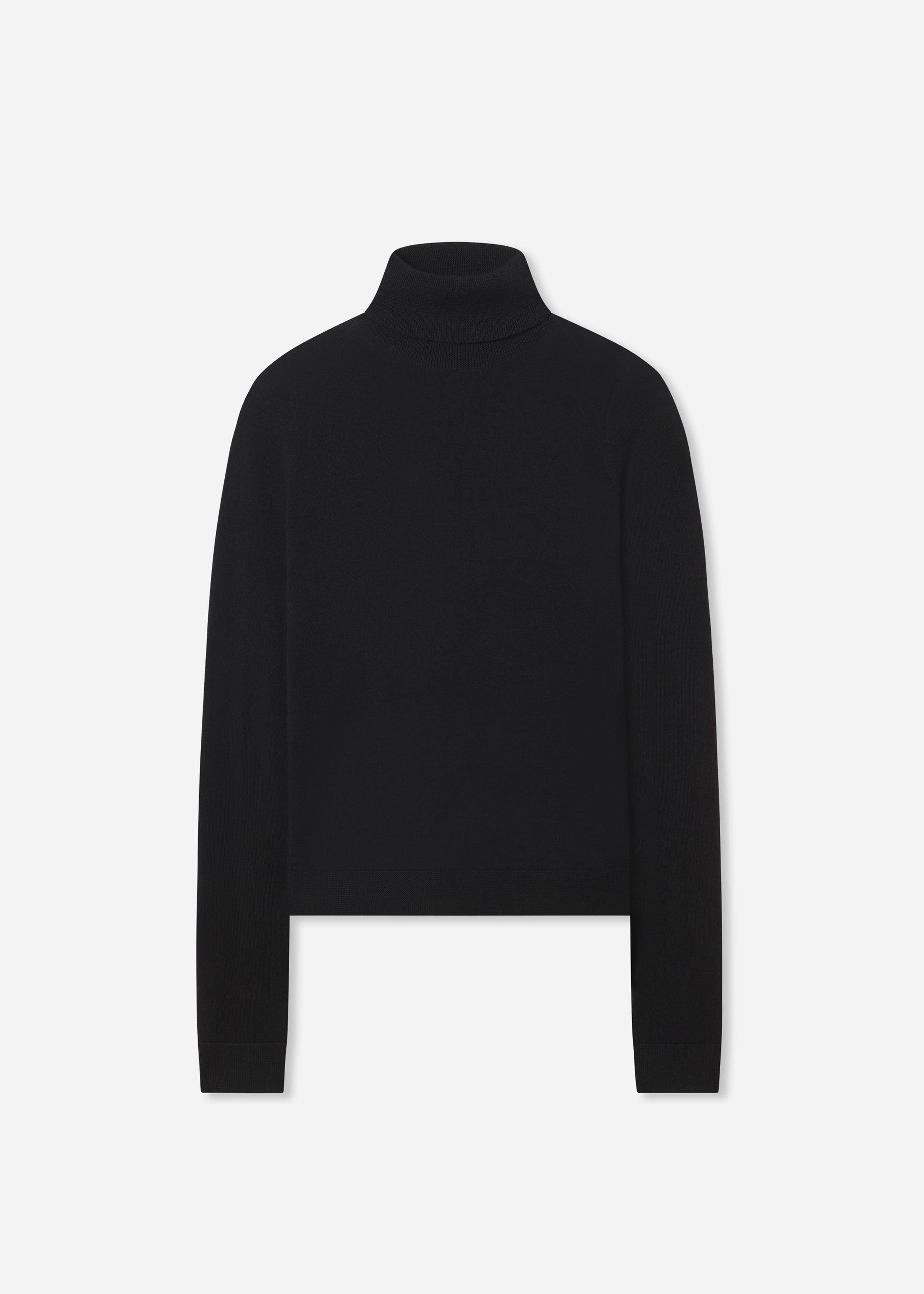 Slim Turtleneck in Fine Cashmere - Black