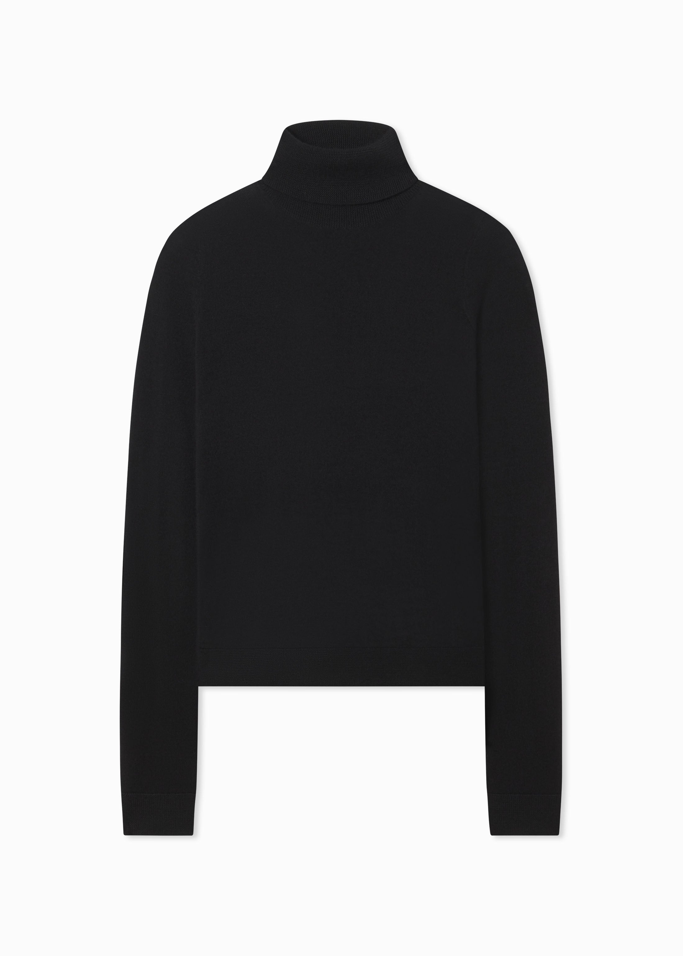 Slim Turtleneck in Fine Cashmere - Black