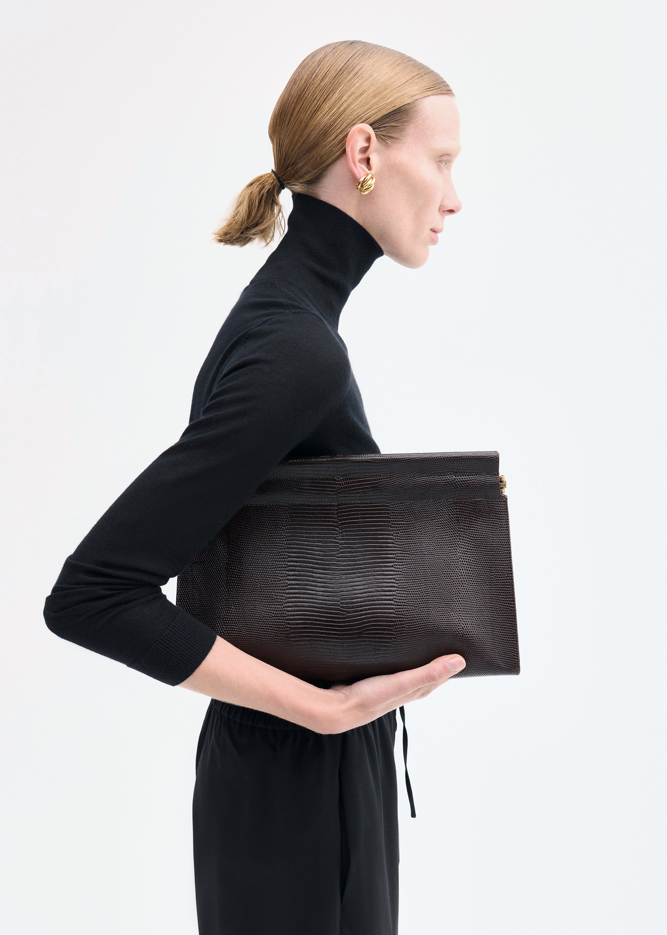 Slim Turtleneck in Fine Cashmere - Black