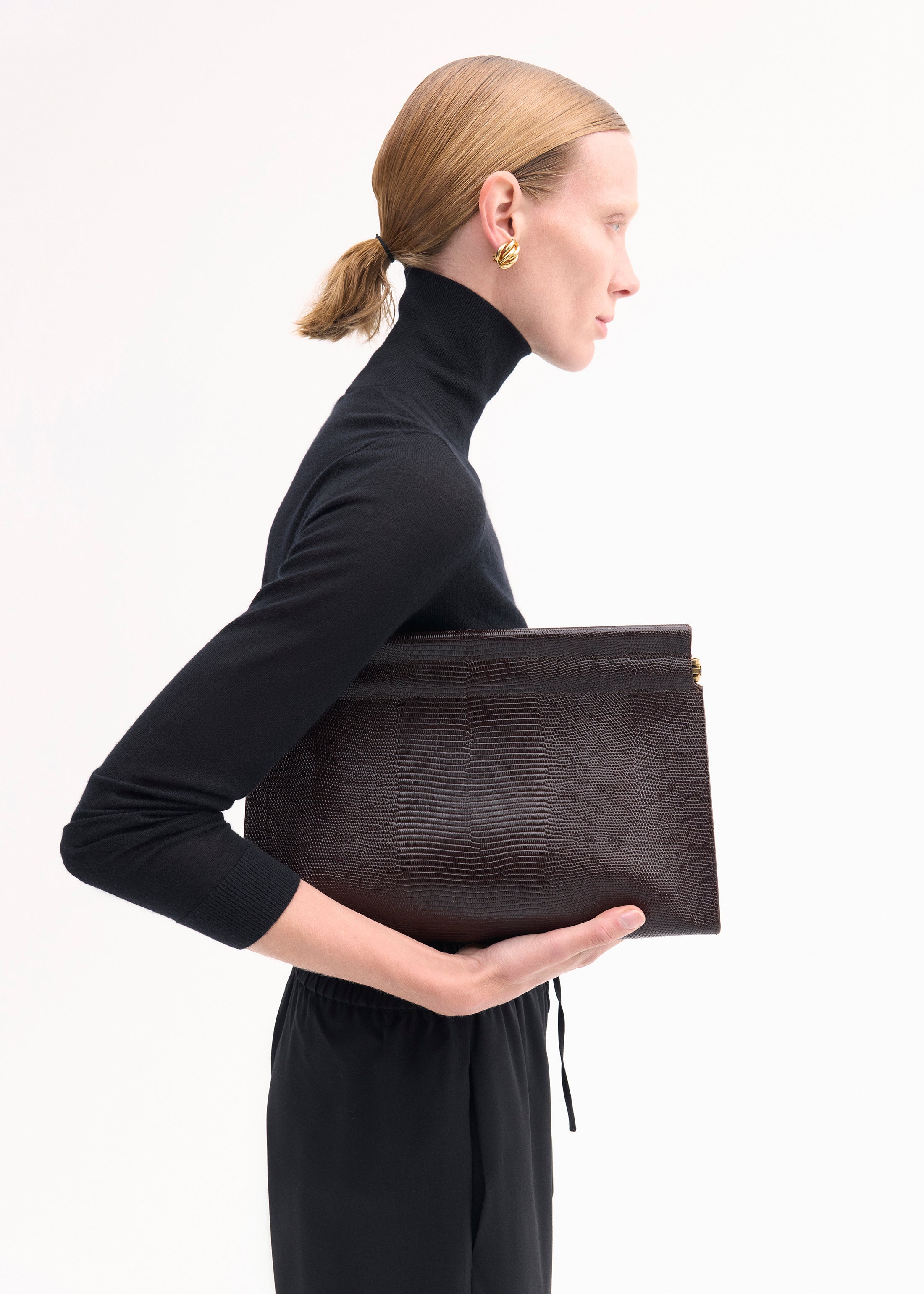 Slim Turtleneck in Fine Cashmere - Black