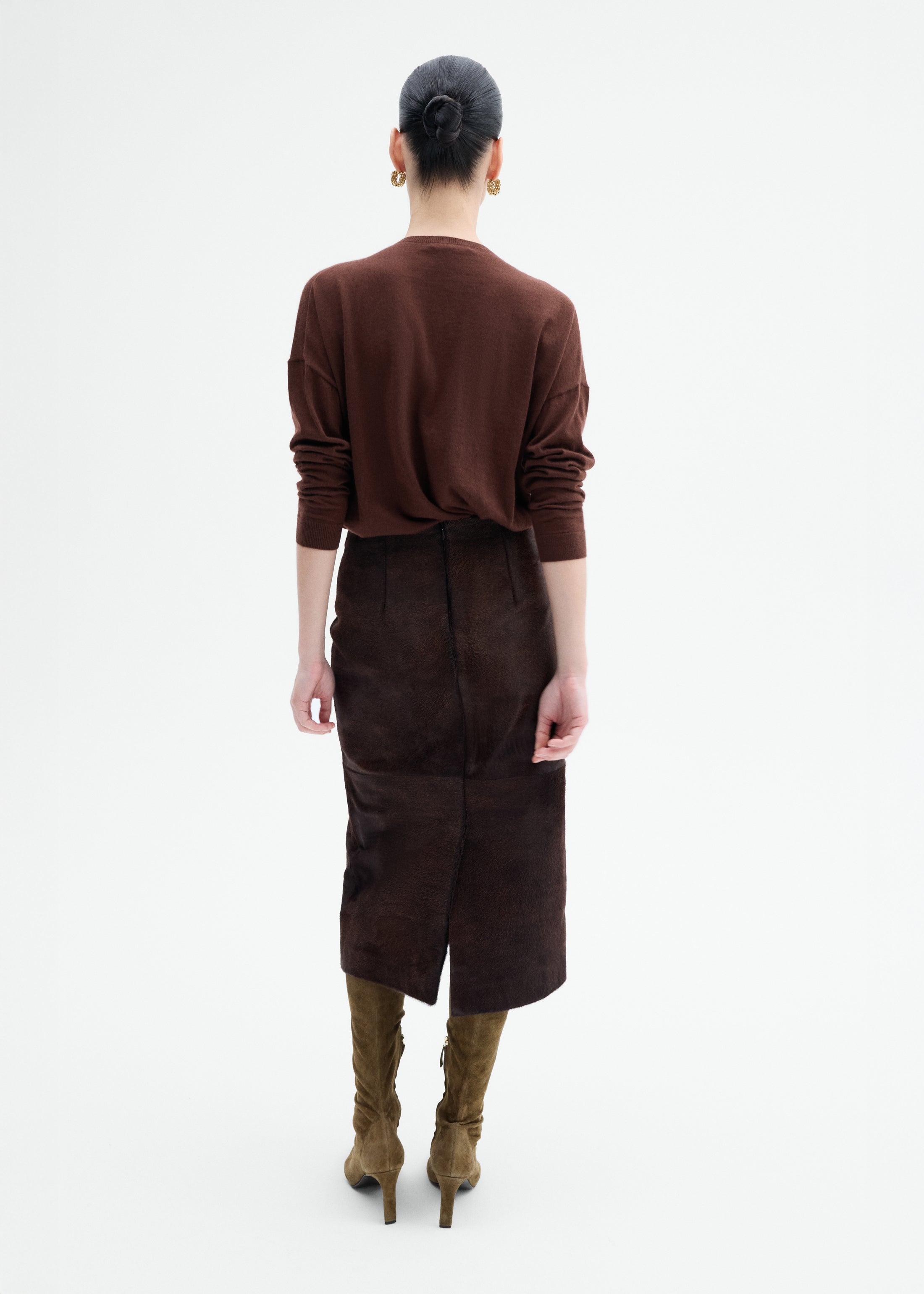 V-Neck Sweater in Fine Cashmere - Coco