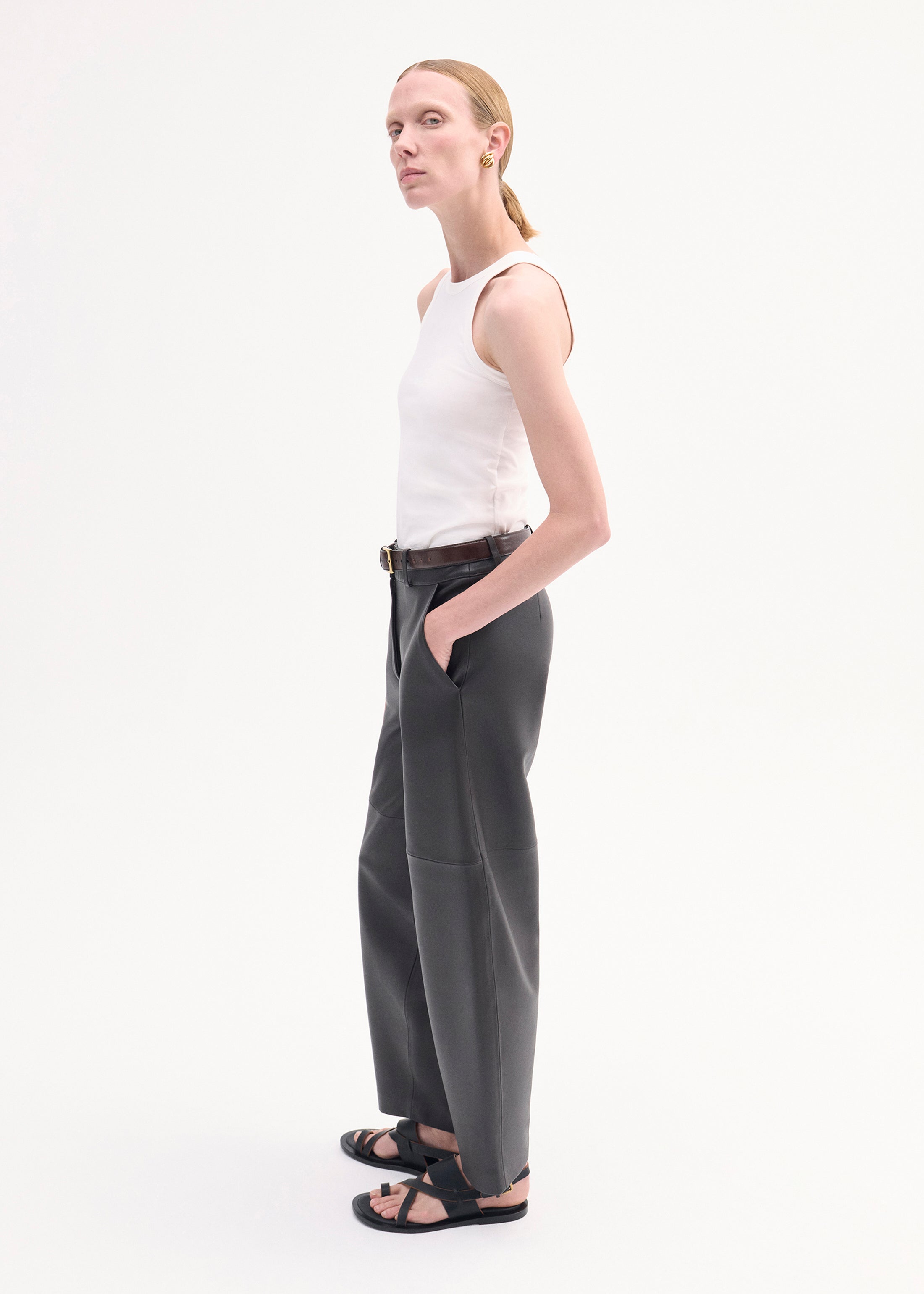 Tank Top in Smooth Cotton Jersey - White