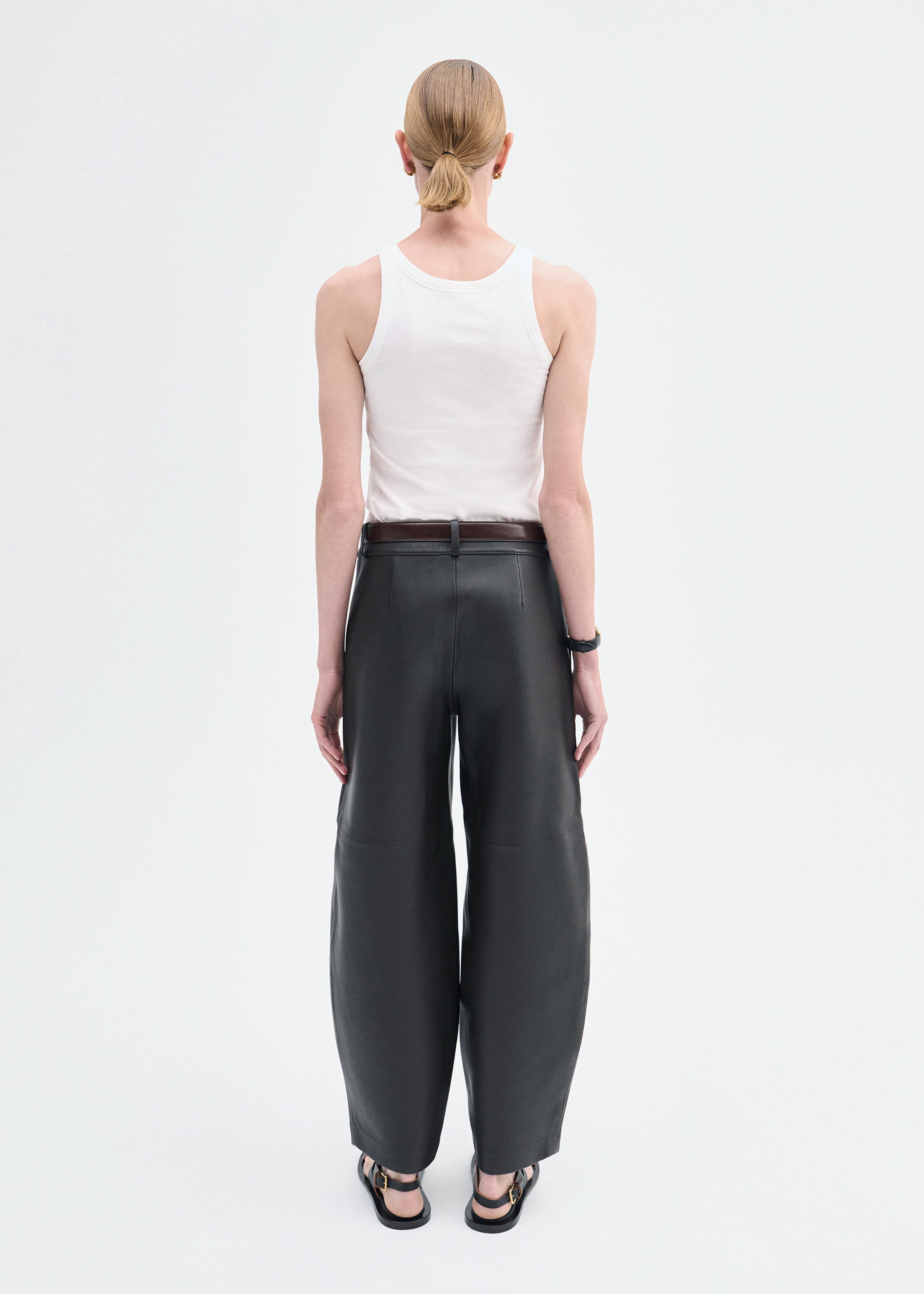 Sporty Tank in Cotton Jersey - Ivory