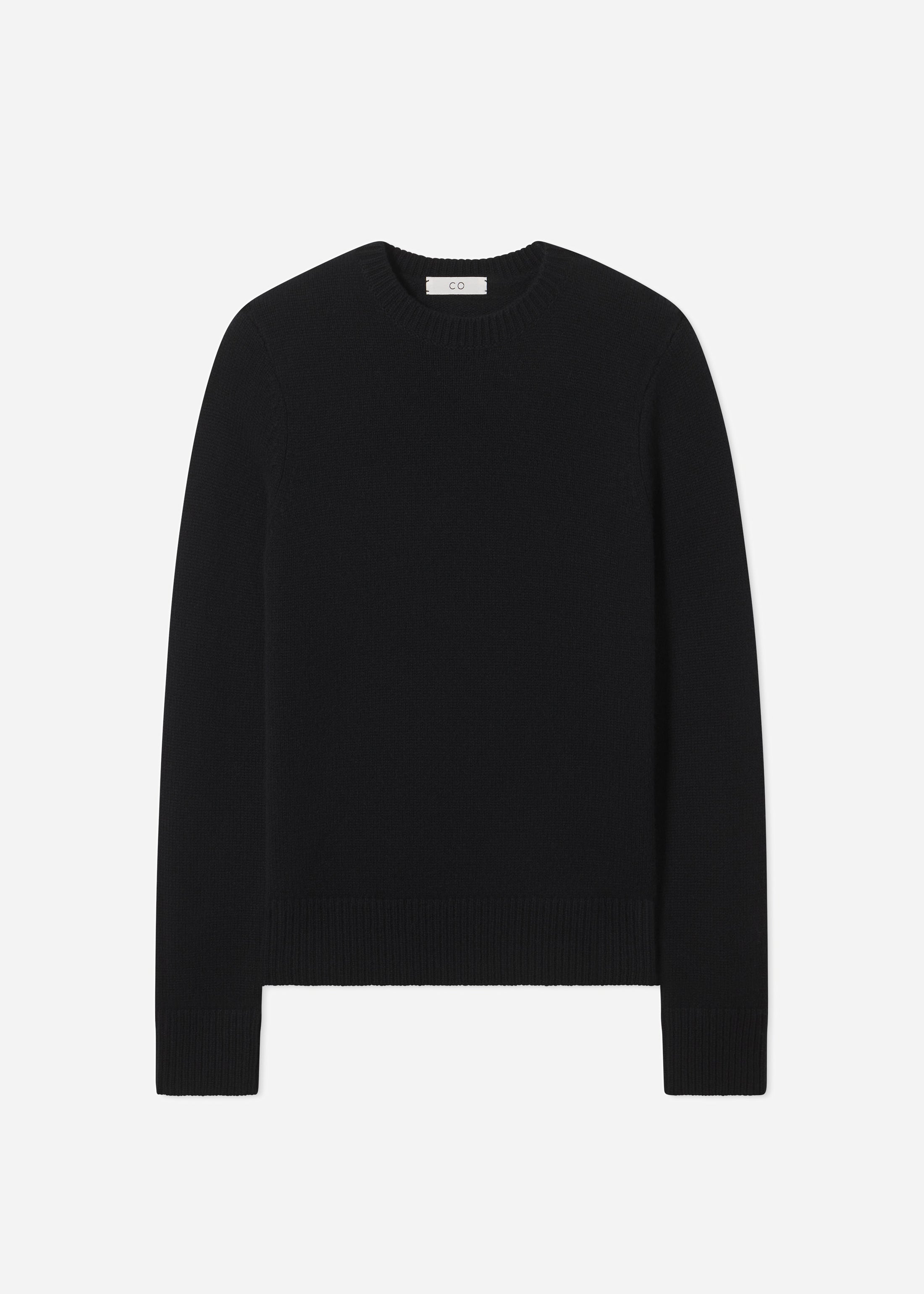 Crew Sweater in Cashmere - Black