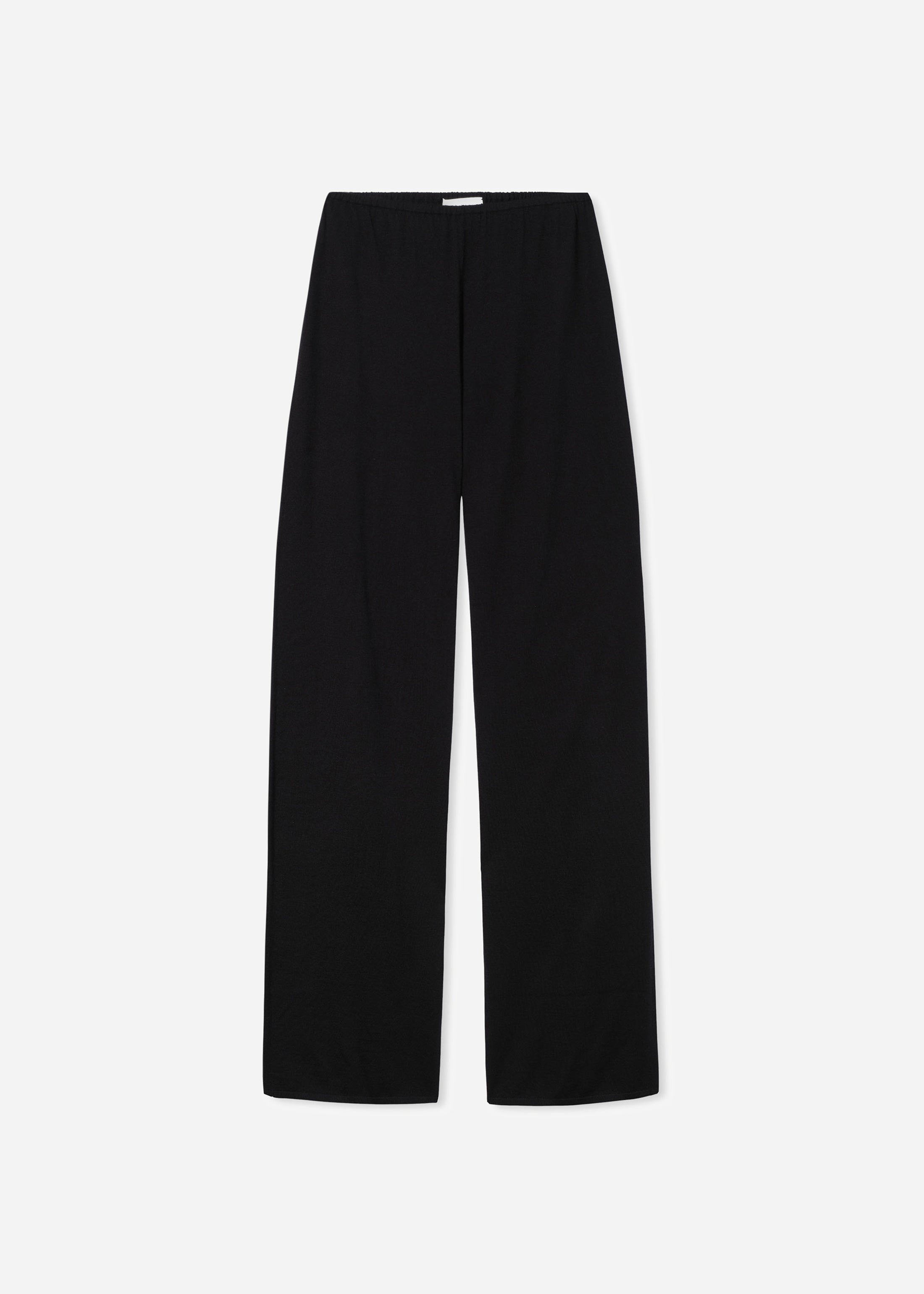 Pull Up Pant in Fine Cashmere - Black